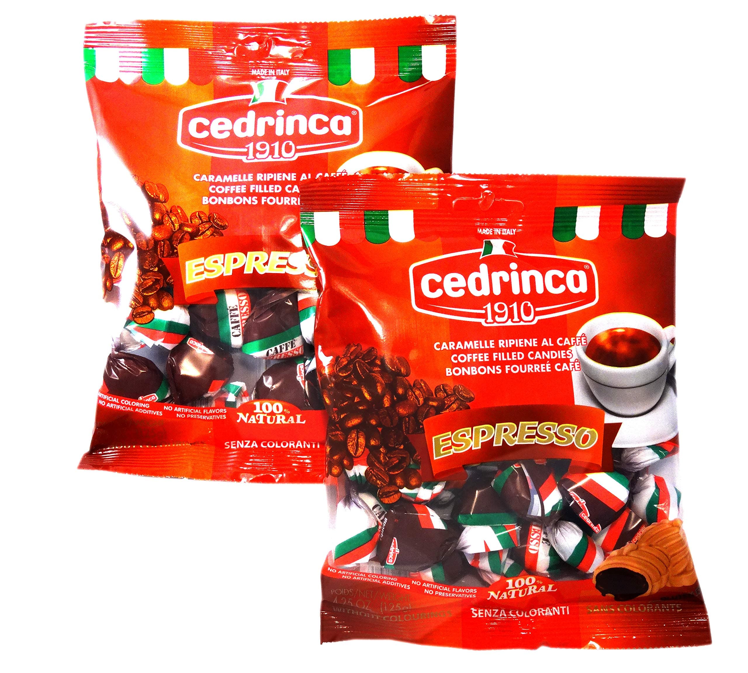 Cedrinca - Espresso Hard Candies, Two (2)- 4.25 oz. bags