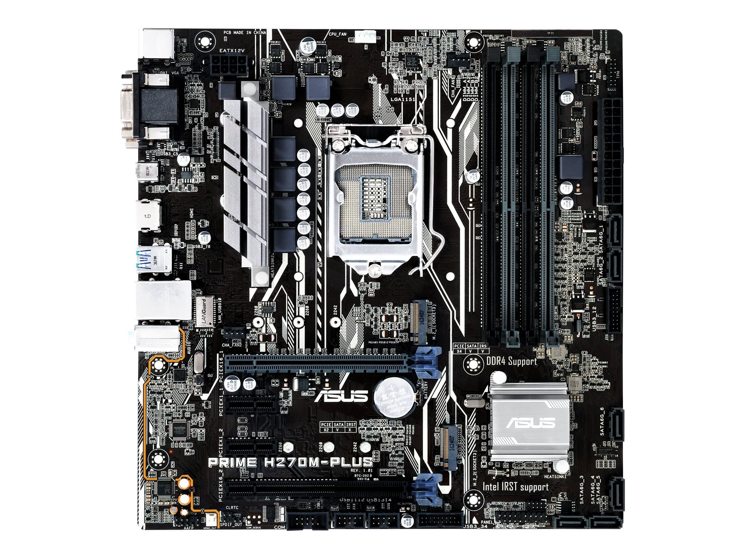 ASUS Prime H270M-PLUS/CSM LGA1151 DDR4 HDMI DVI VGA M.2 H270 mATX Motherboard with USB 3.1