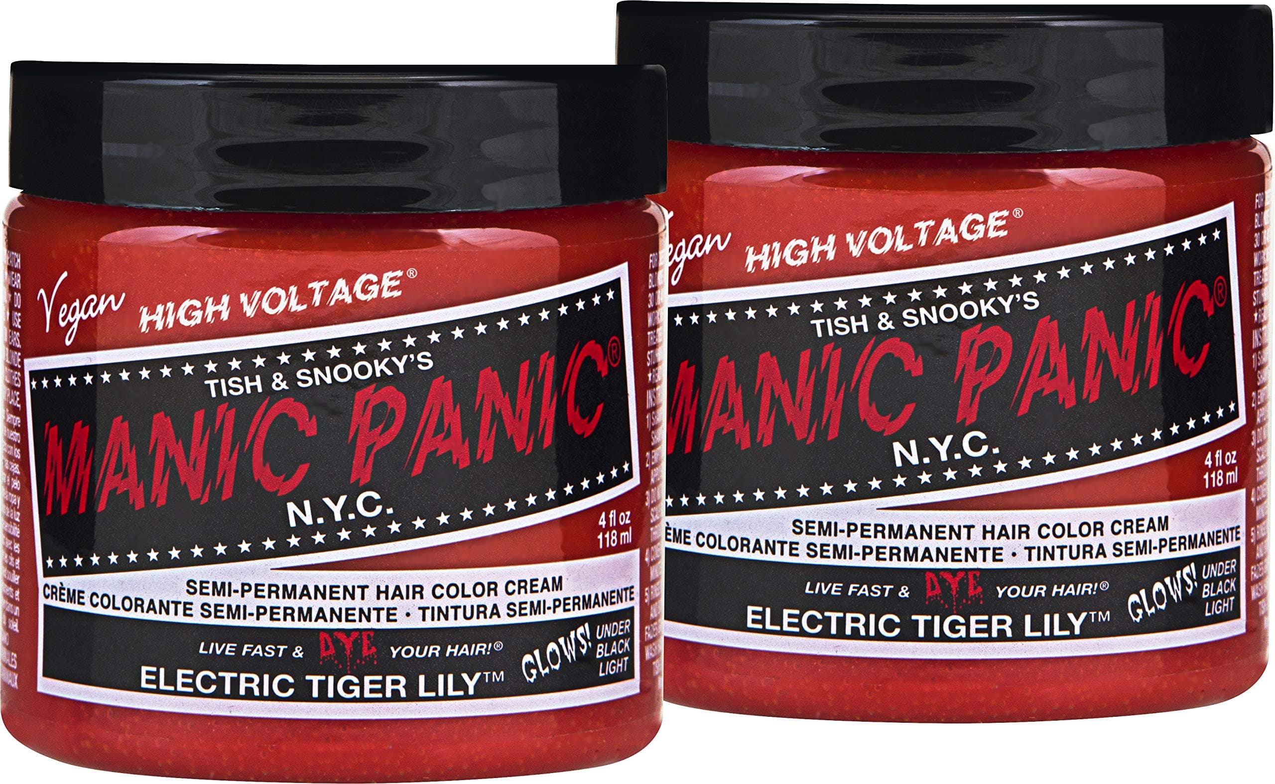 Manic Panic Electric Tiger Lily Orange Dye 2 pack