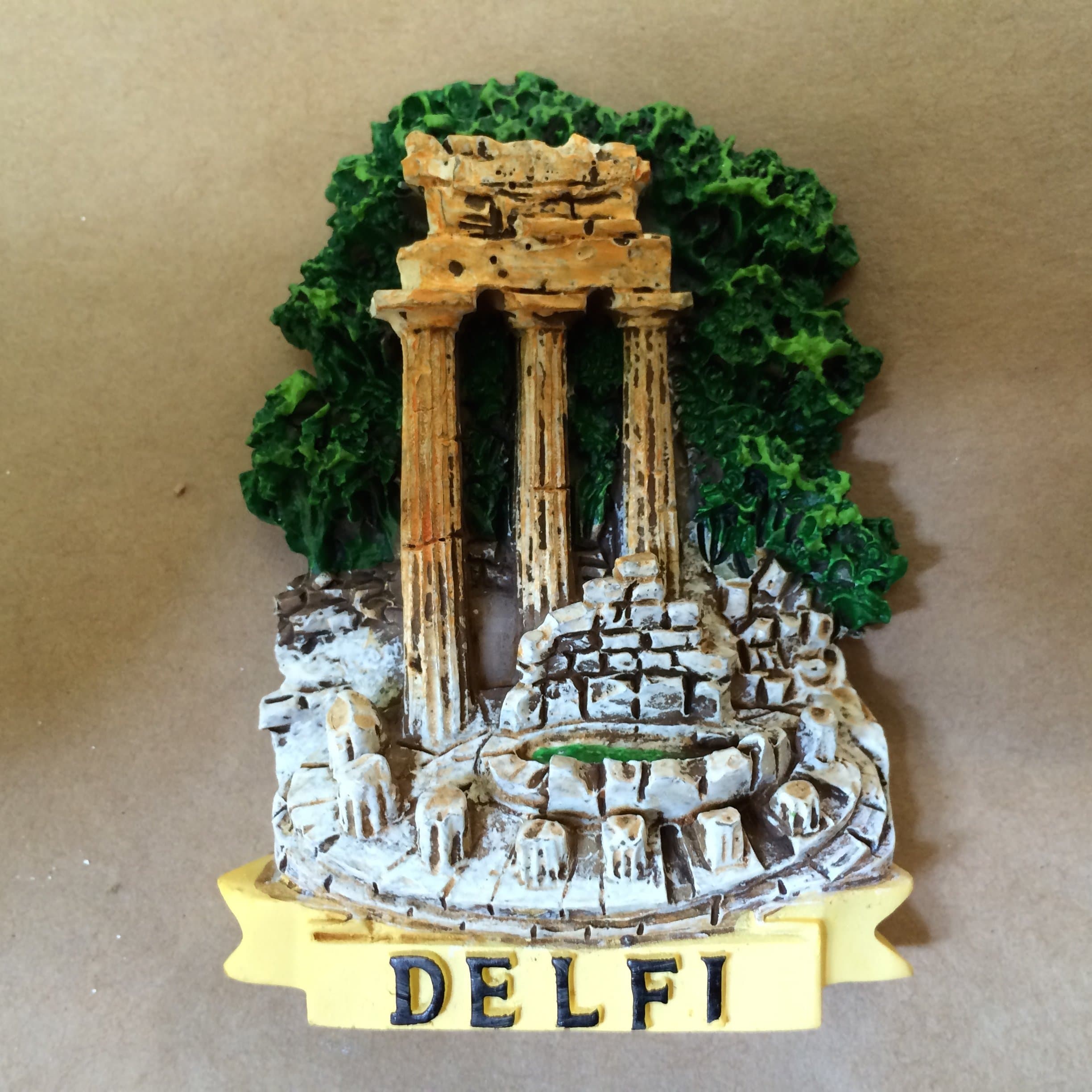 Greece Delfi 3D Poly Resin Fridge Magnet