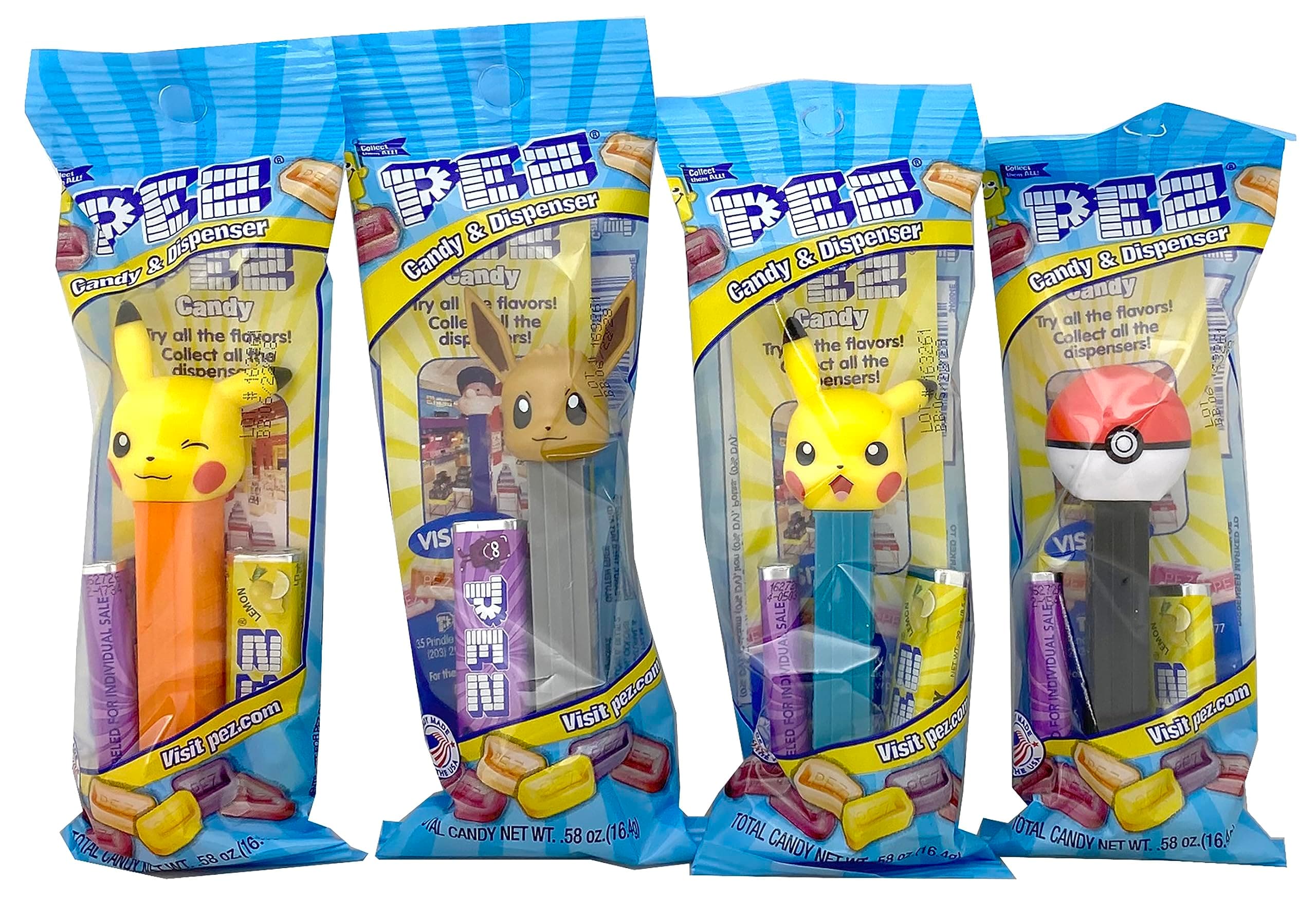 Pokémon Pez Dispensers Individually Wrapped Candy, Pokemon Party Favors, Pokemon Party Favors For Kids, Candy Dispensers, 24 Pack