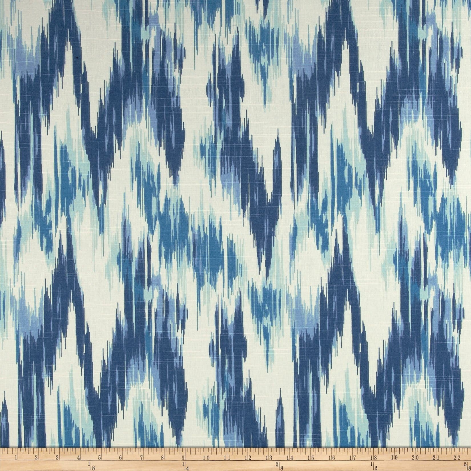 Home Accent Fabrics Home Accents Casbah Ikat Slub, Baltic Blue Yard