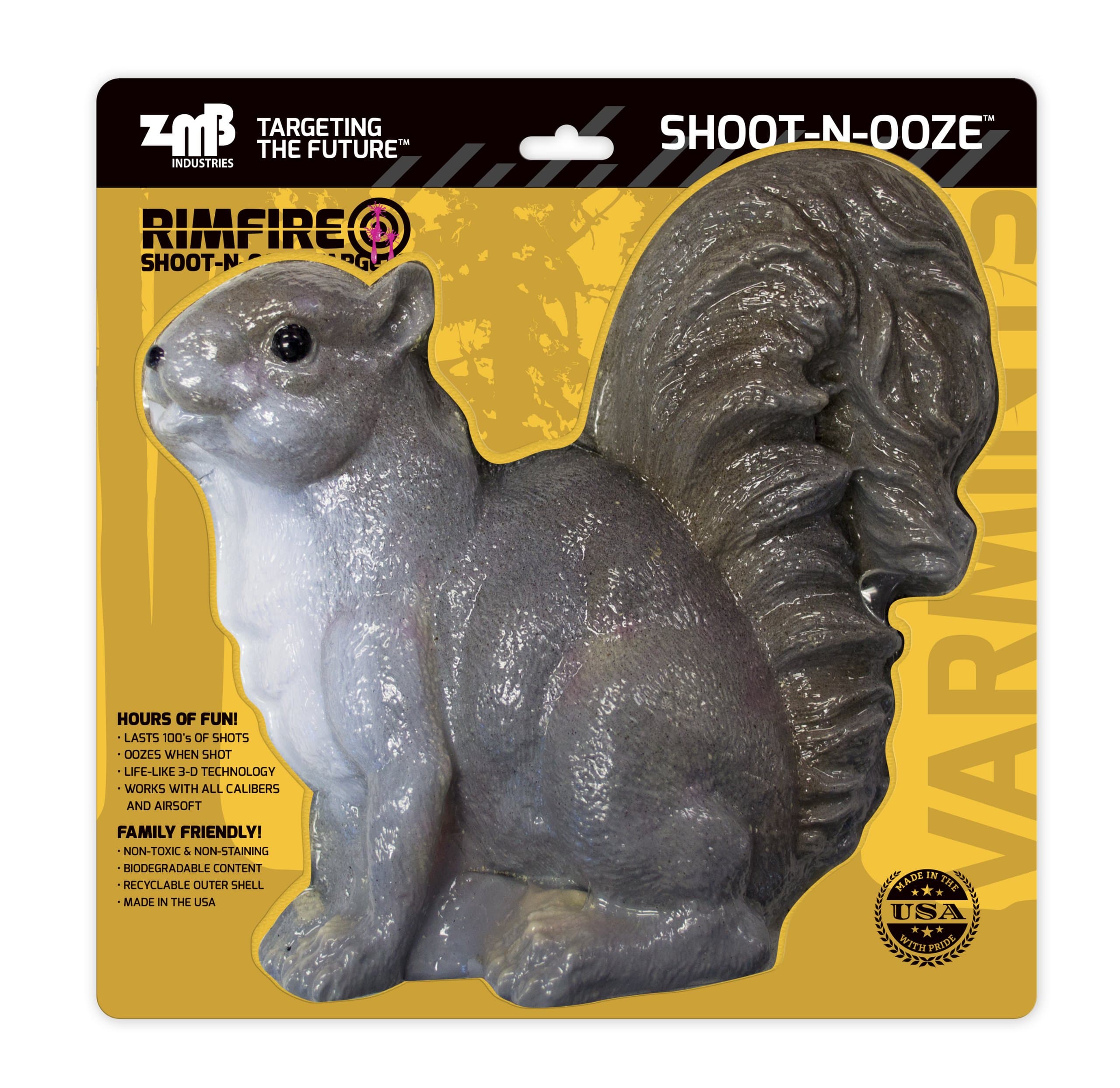 "Shoot-N-Ooze Squirrel Target