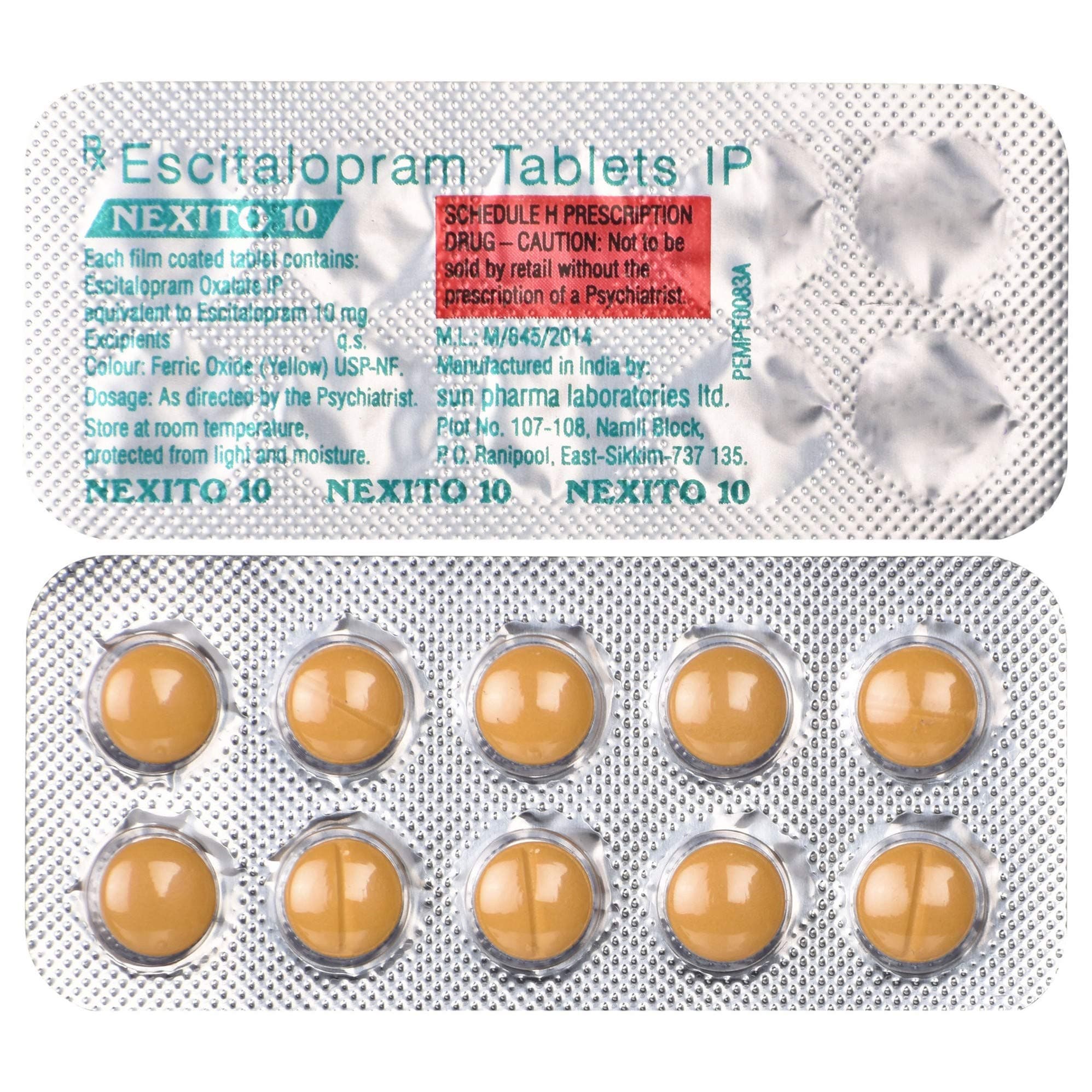 Nexito 10 - Strip of 10 Tablets