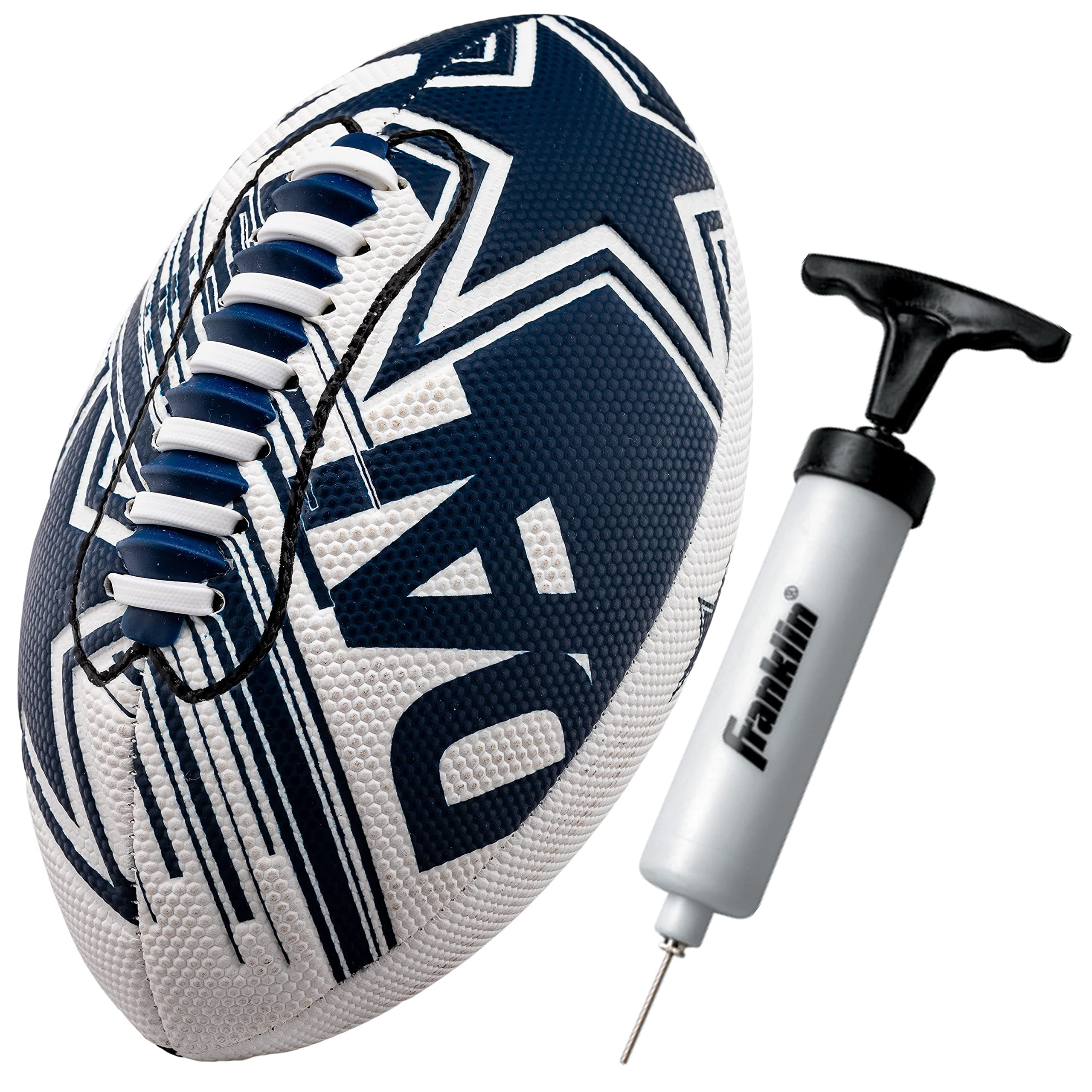 NFL Team Footballs - Youth Mini Footballs for All NFL Teams - Kids Junior 8.5" Football + Air Pump Sets - Official NFL Licensed Footballs