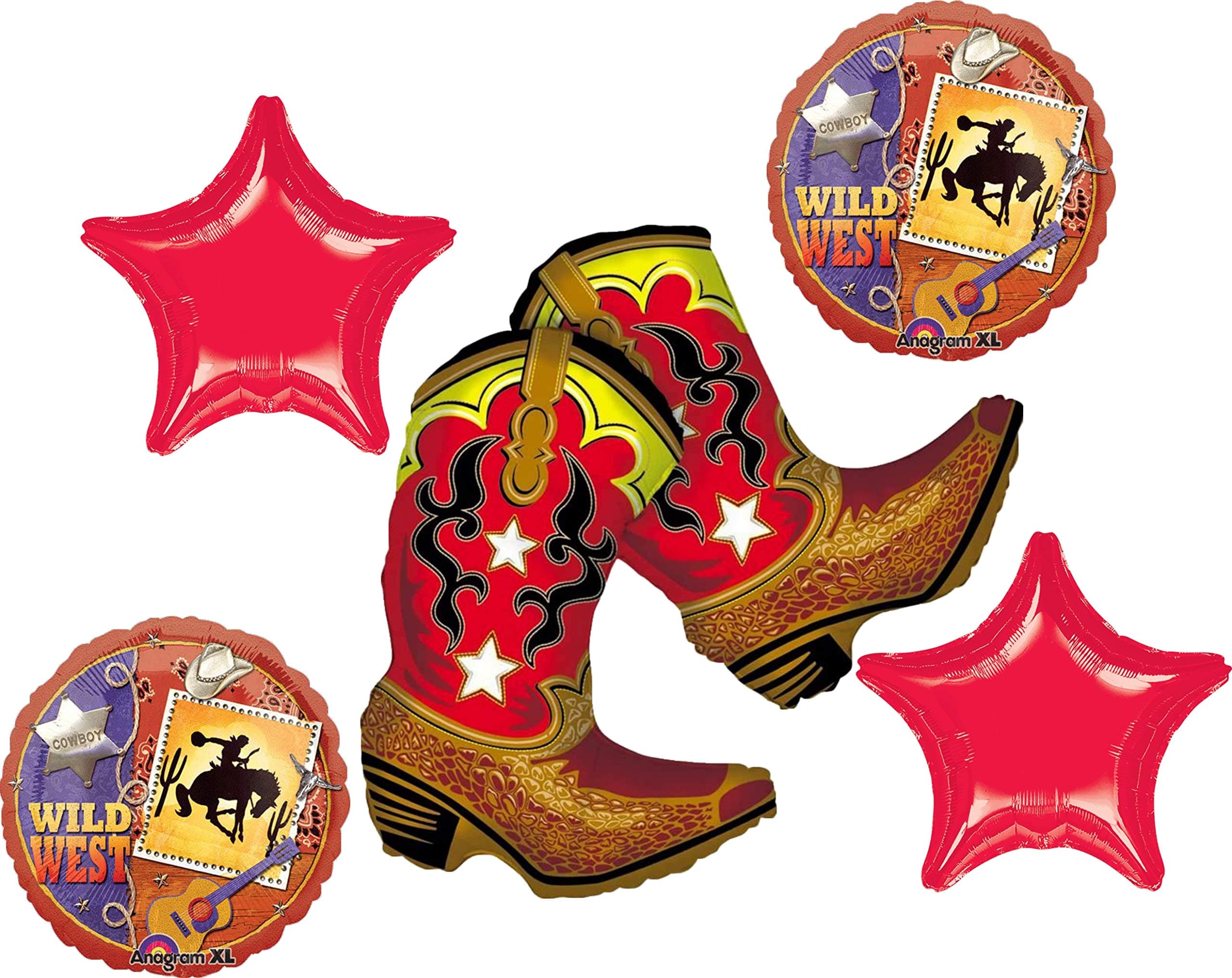 WILD WEST Rodeo Cowboy Horse BIRTHDAY PARTY Balloons Decorations Supplies