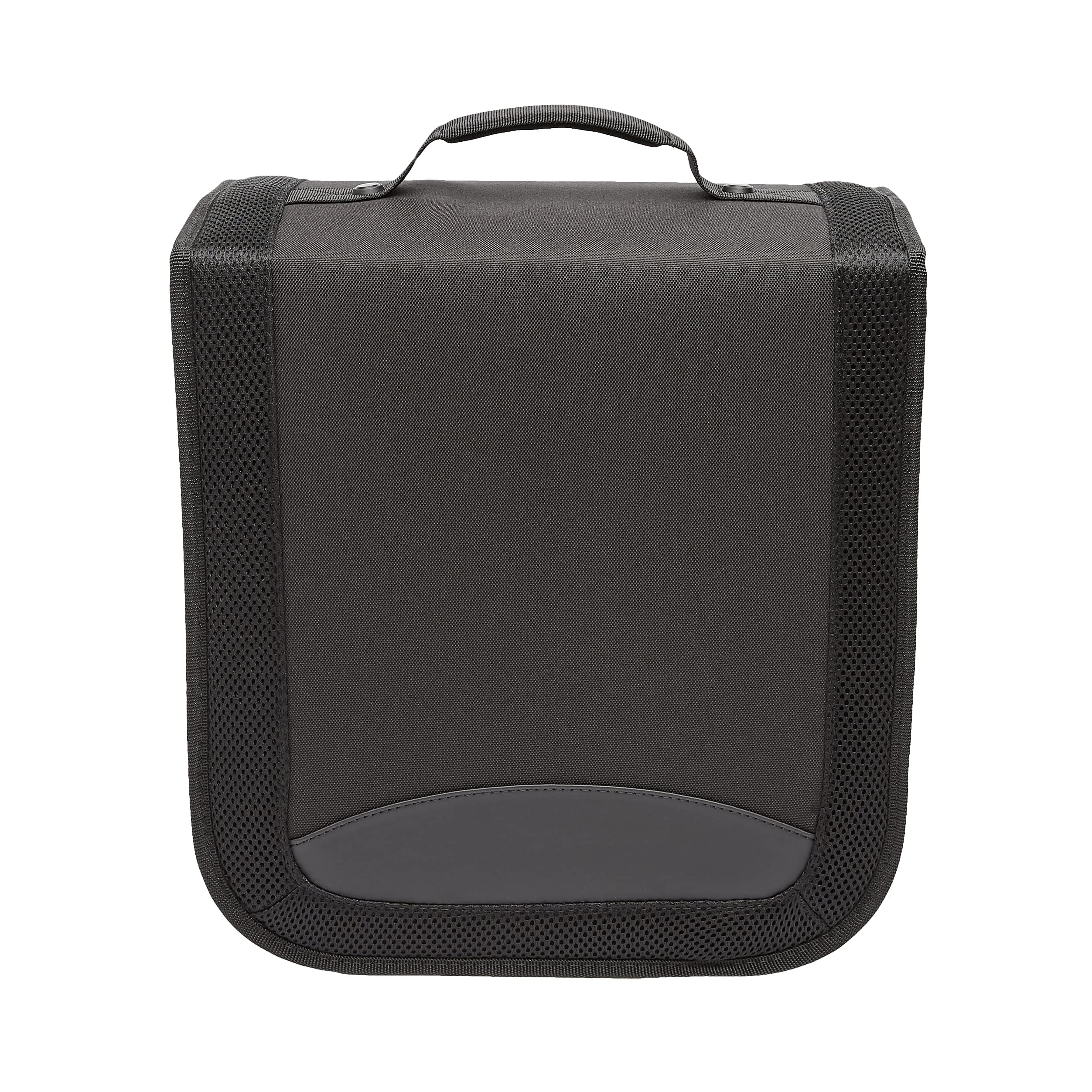 Amazon Basics Polyester CD/DVD Portable Storage Binder with Handle, 400-Capacity, Black