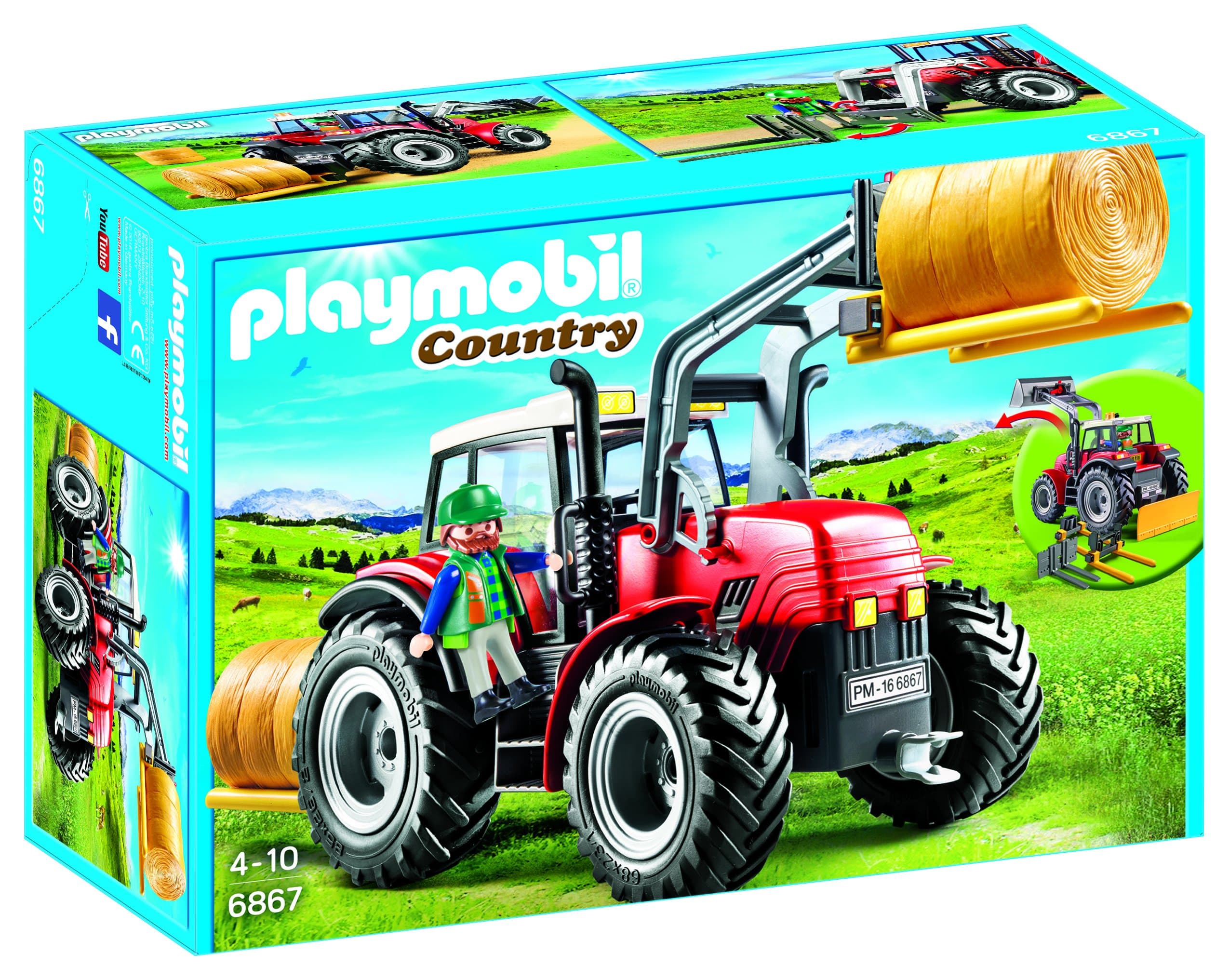 Playmobil Country - Giant Farm Tractor with Special Tools