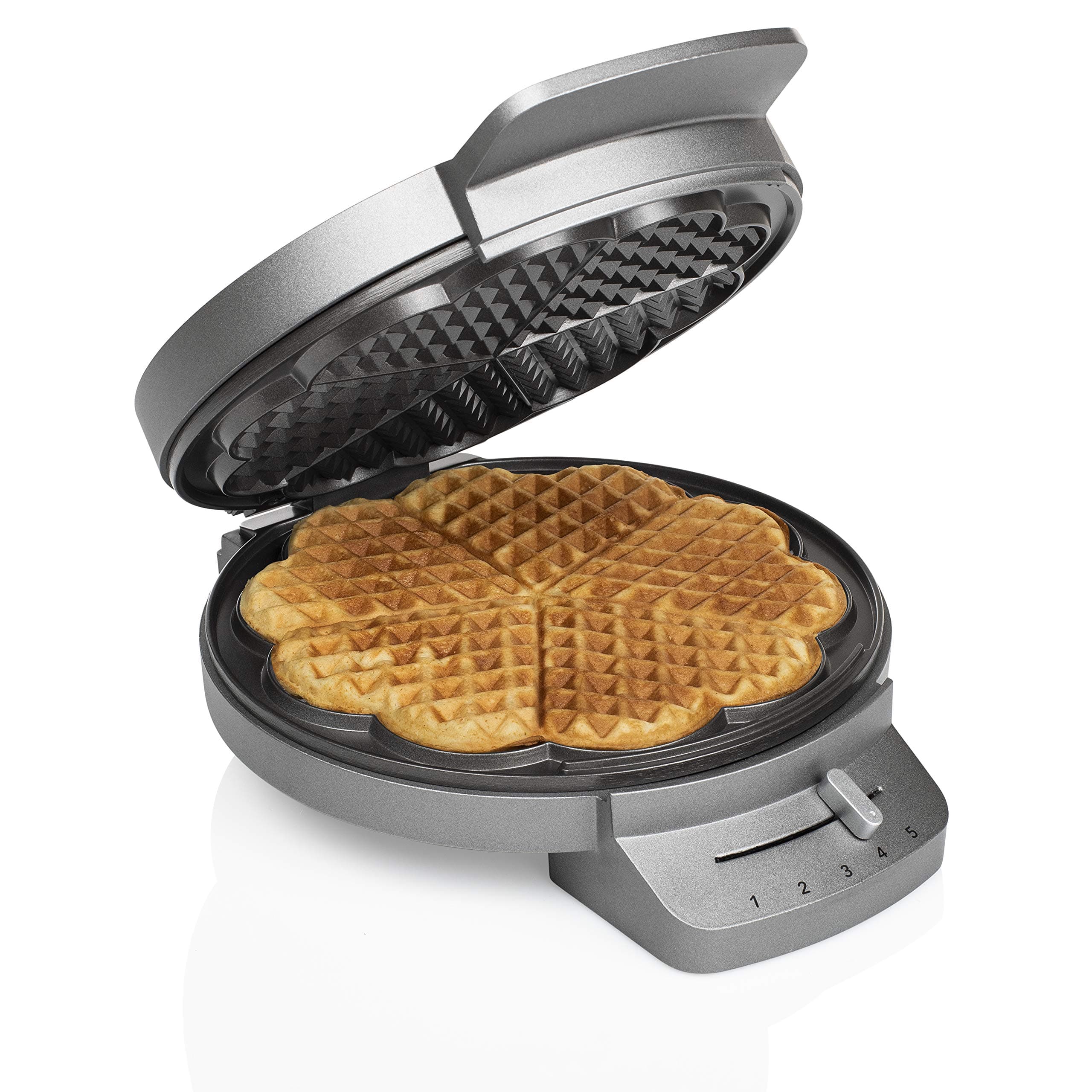 Waffle Maker Deluxe 132380-5 Heart Shaped Waffles - 1200 W - Stainless Steel
