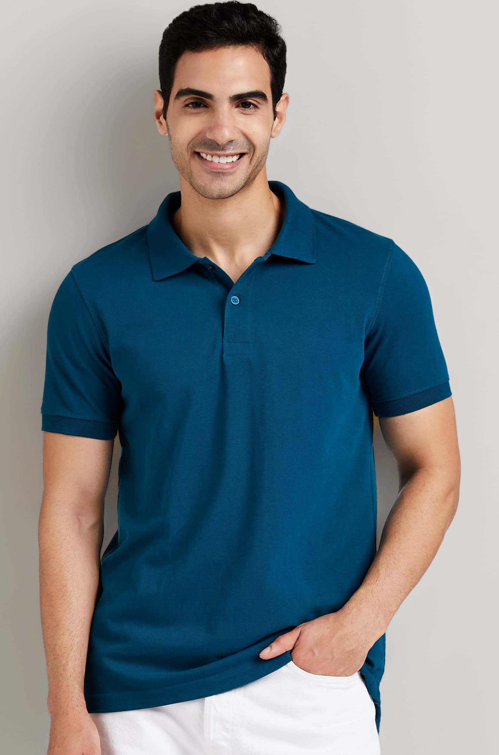 Men's Cotton Rich Solid Polo Tshirt | Collar Tshirts | Half Sleeves | Plain-Regular Fit (Available in Plus Sizes and Combo Pack of 2)