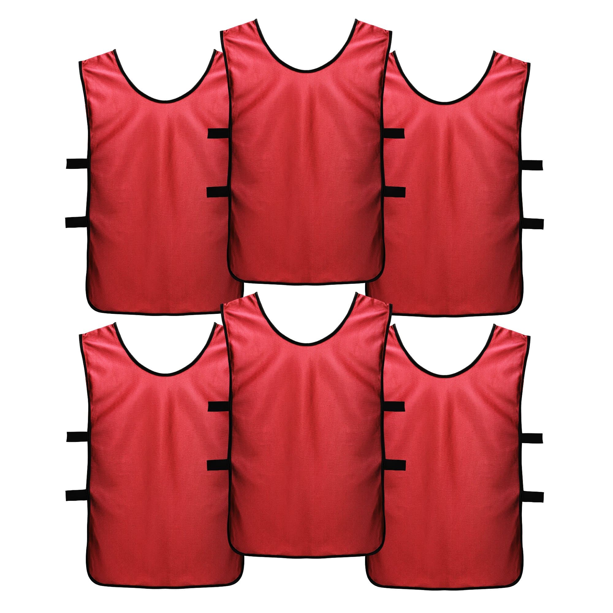 SportsRepublik Pinnies Scrimmage Vests for Kids, Youth and Adults (6-Pack) - Soccer Pennies