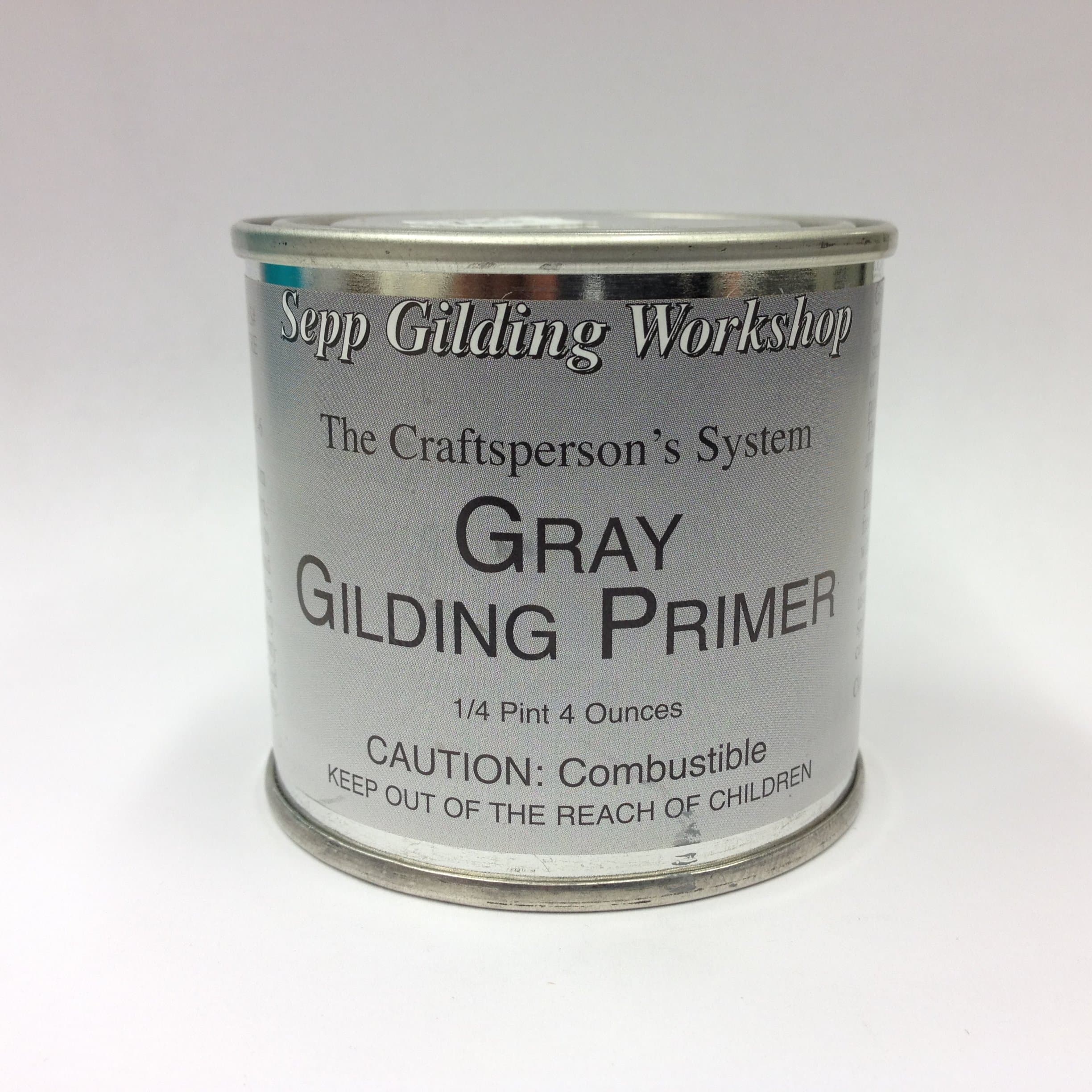 Sepp Leaf Gilding Primer for Silver and Aluminum Leafing Gray 4-Ounce