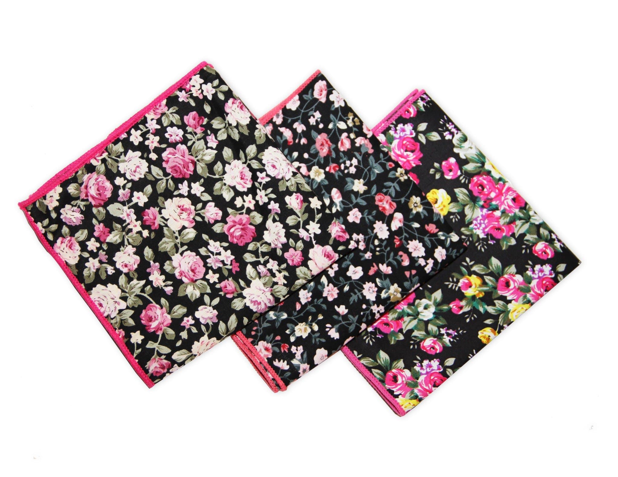 Sunvan Men Cotton Hankie Pocket Square for Blazer Wedding Party Prom (Pack Of 3)