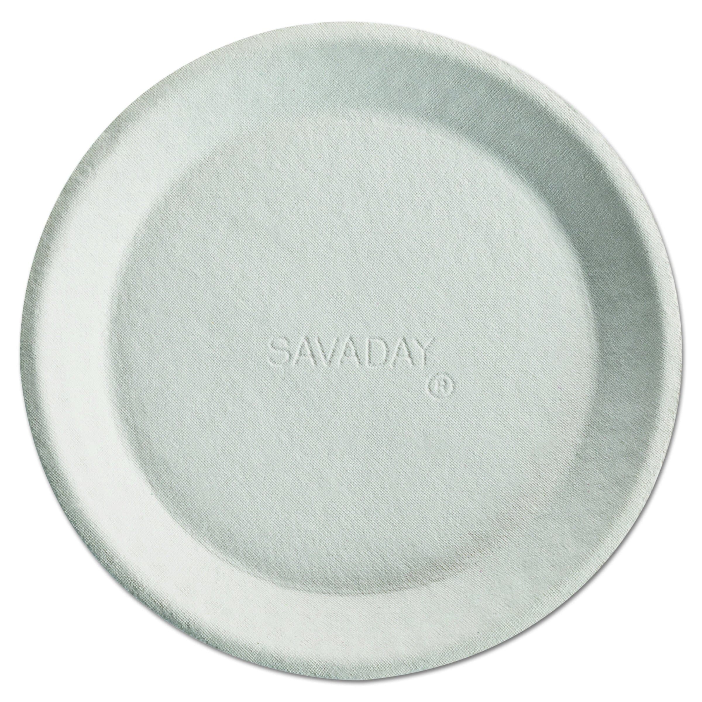 Chinet 10117 Savaday Molded Fiber Plates, 10 Inches, White, Round (Case of 500)