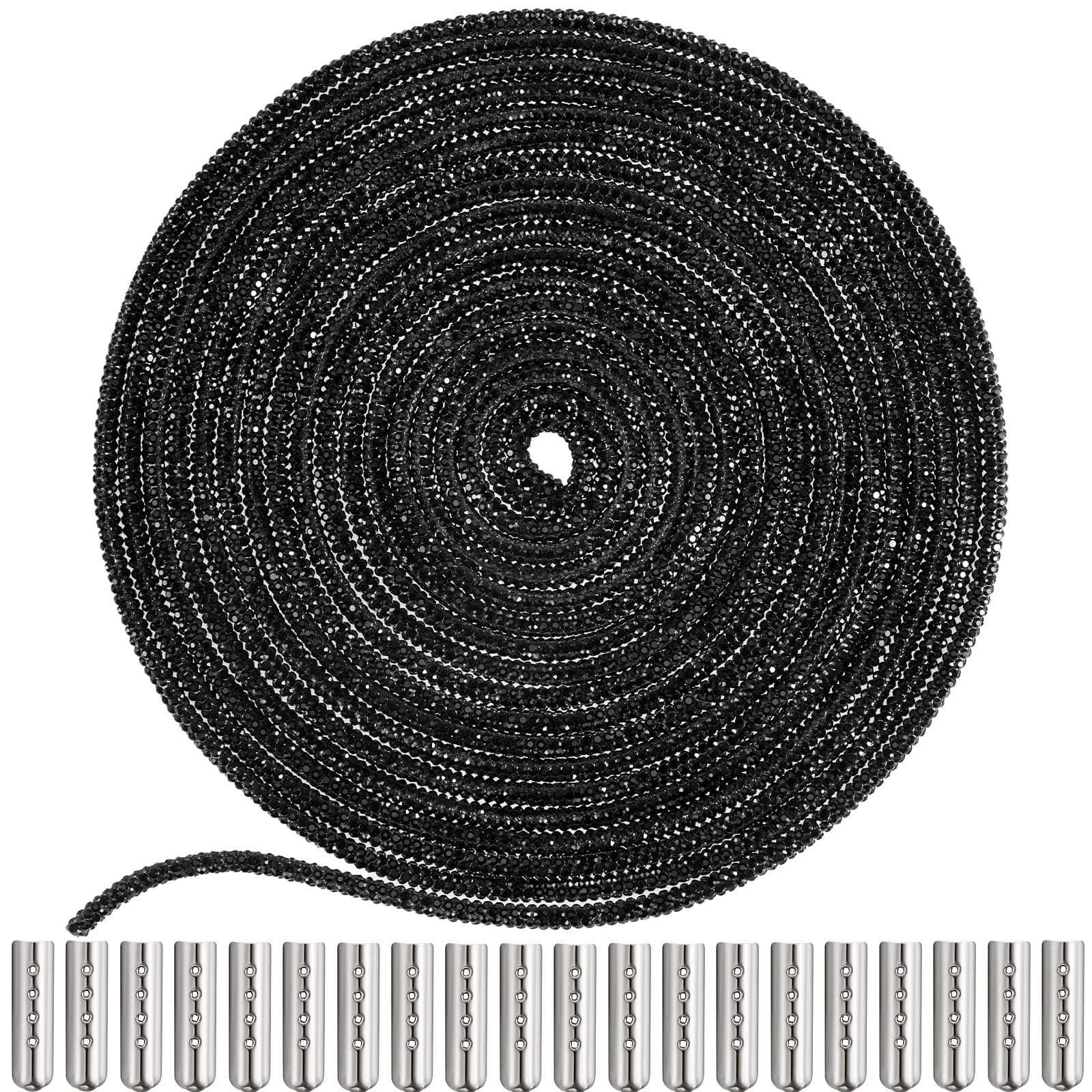 MTLEE Rhinestone Shoe Laces Bling Shoe Laces Rhinestone Diamond Hoodie String Glitter Cords for Sneakers with Aglets