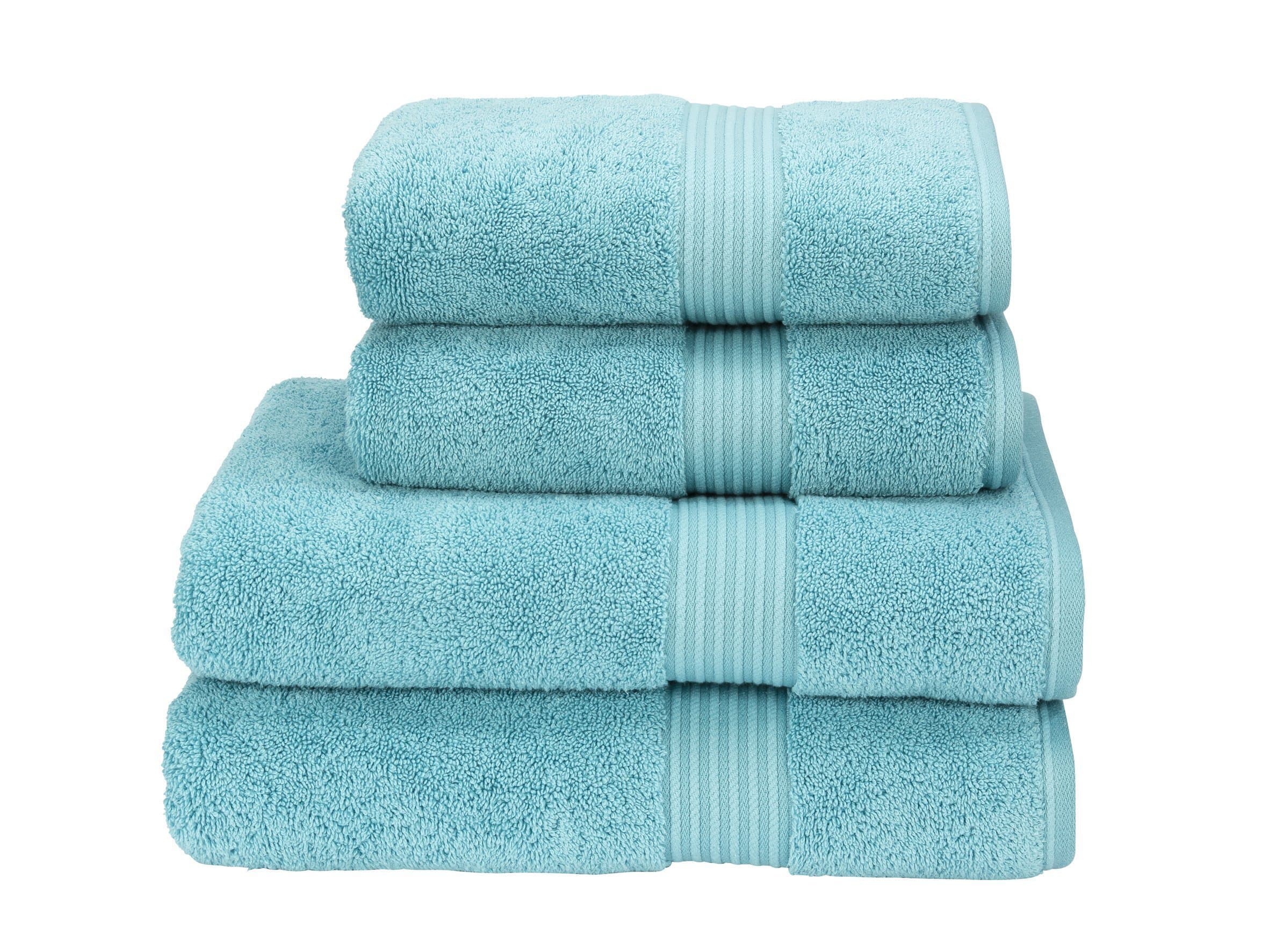Christy Towels Supreme Hygro Bathroom Towels-Lagoon Blue, Cotton, Multi-Colour, Large