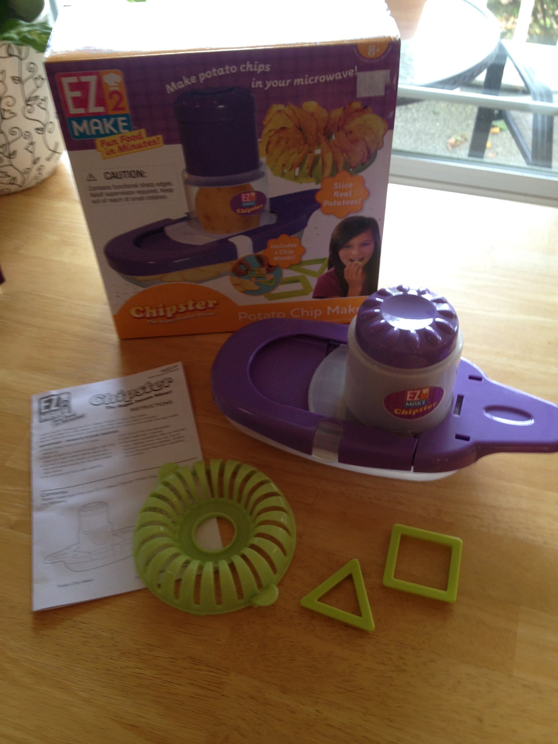 "CHIPSTER," THE SUPER POTATO SLICER! MAKE IN MICROWAVE