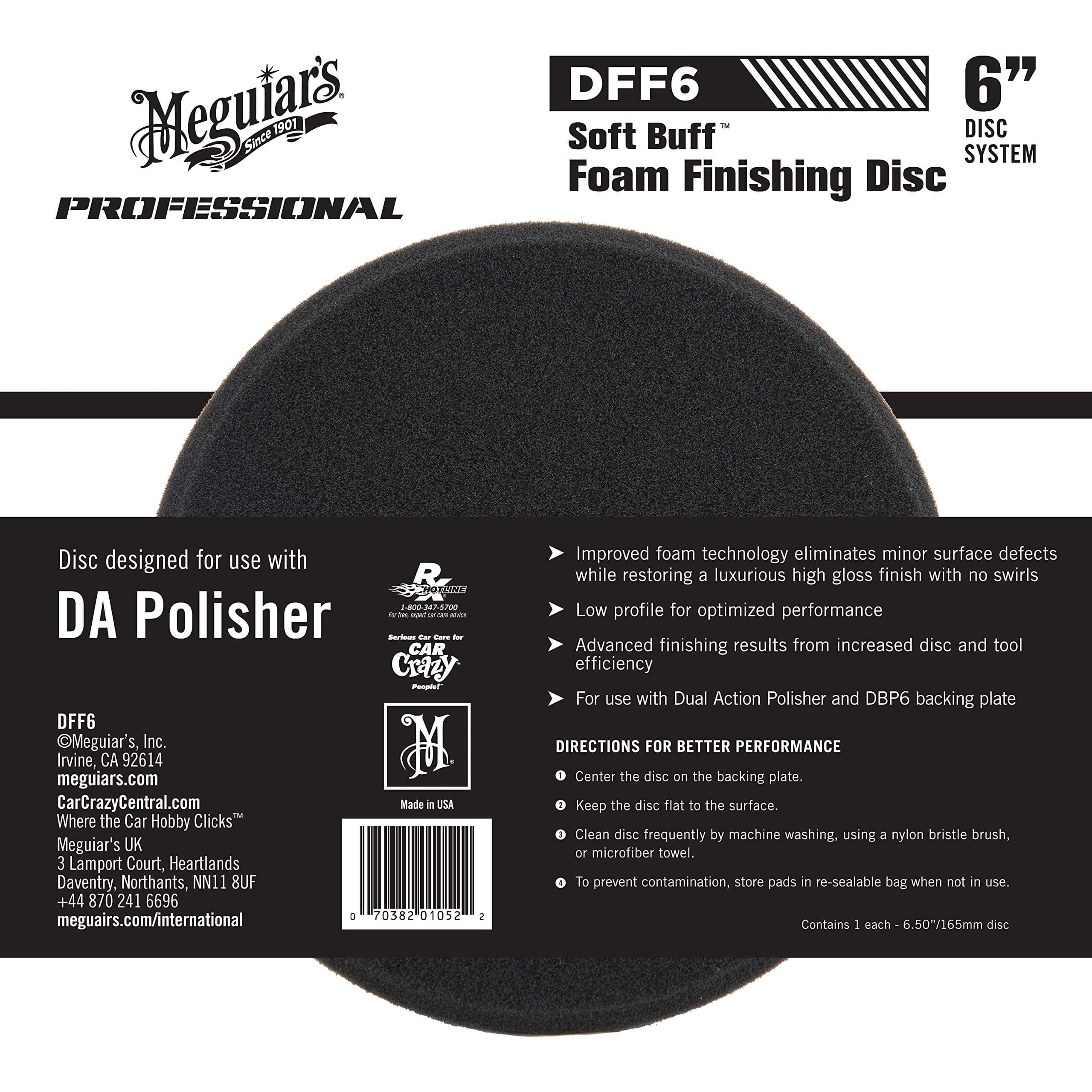6" Soft Buff DA Foam Finishing Disc DFF6-1 Each