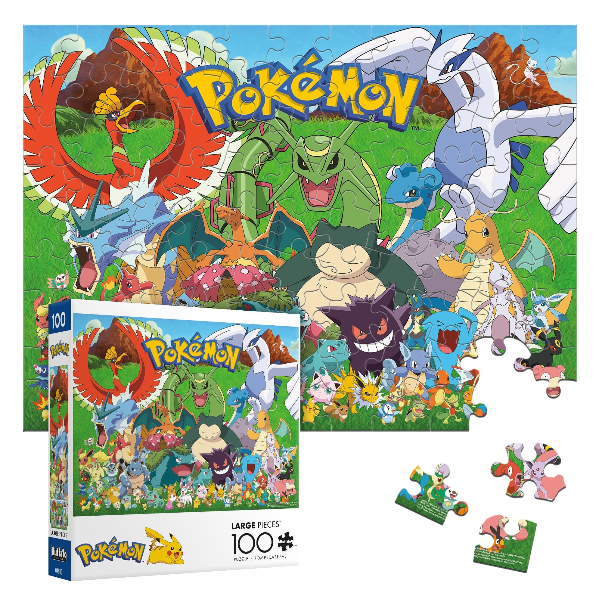 Pokémon Fan Favorites - 100 Piece Jigsaw Puzzle for Families - Premium Pokémon Puzzle for All Skill Levels - Finished Size 15.00 x 11.00