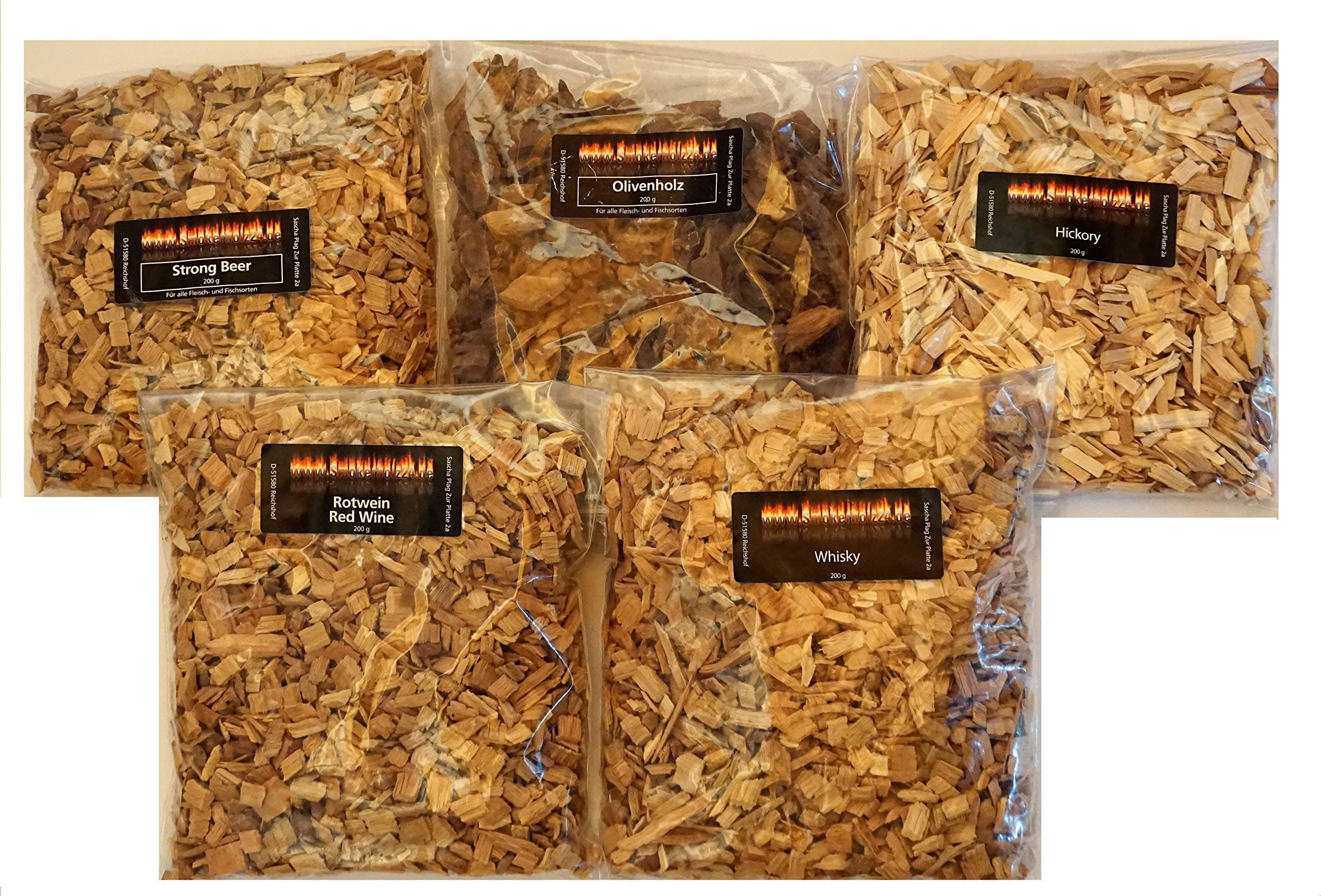BBQ Smoker wood or smoked wood Woodchips Exotic collection for tasting