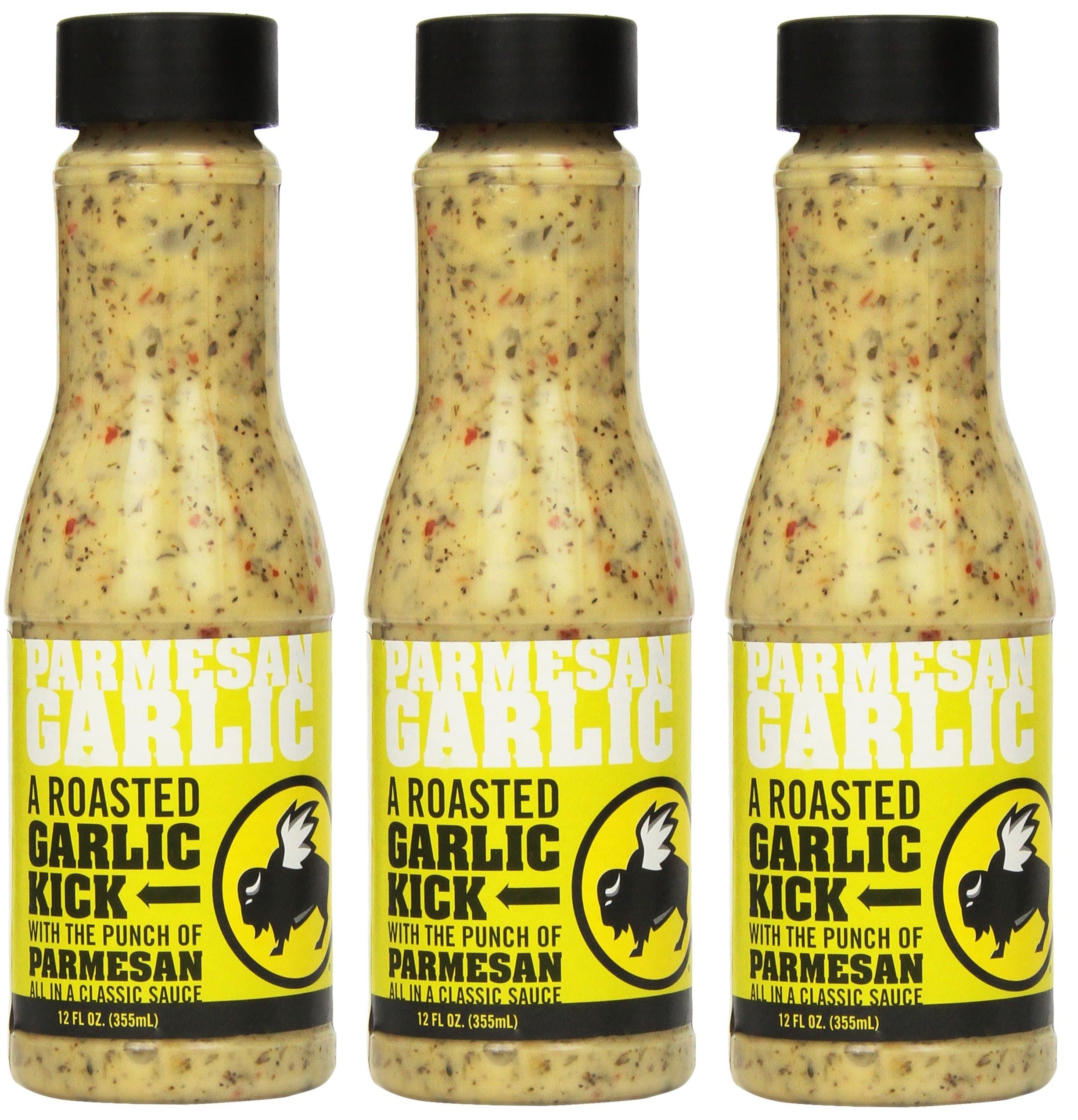 Buffalo Wild Wings Barbecue Sauces, Spices, Seasonings and Rubs For: Meat, Ribs, Rib, Chicken, Pork, Steak, Wings, Turkey, Barbecue, Smoker, Crock-Pot, Oven (Parmesan Garlic, (3) Pack)