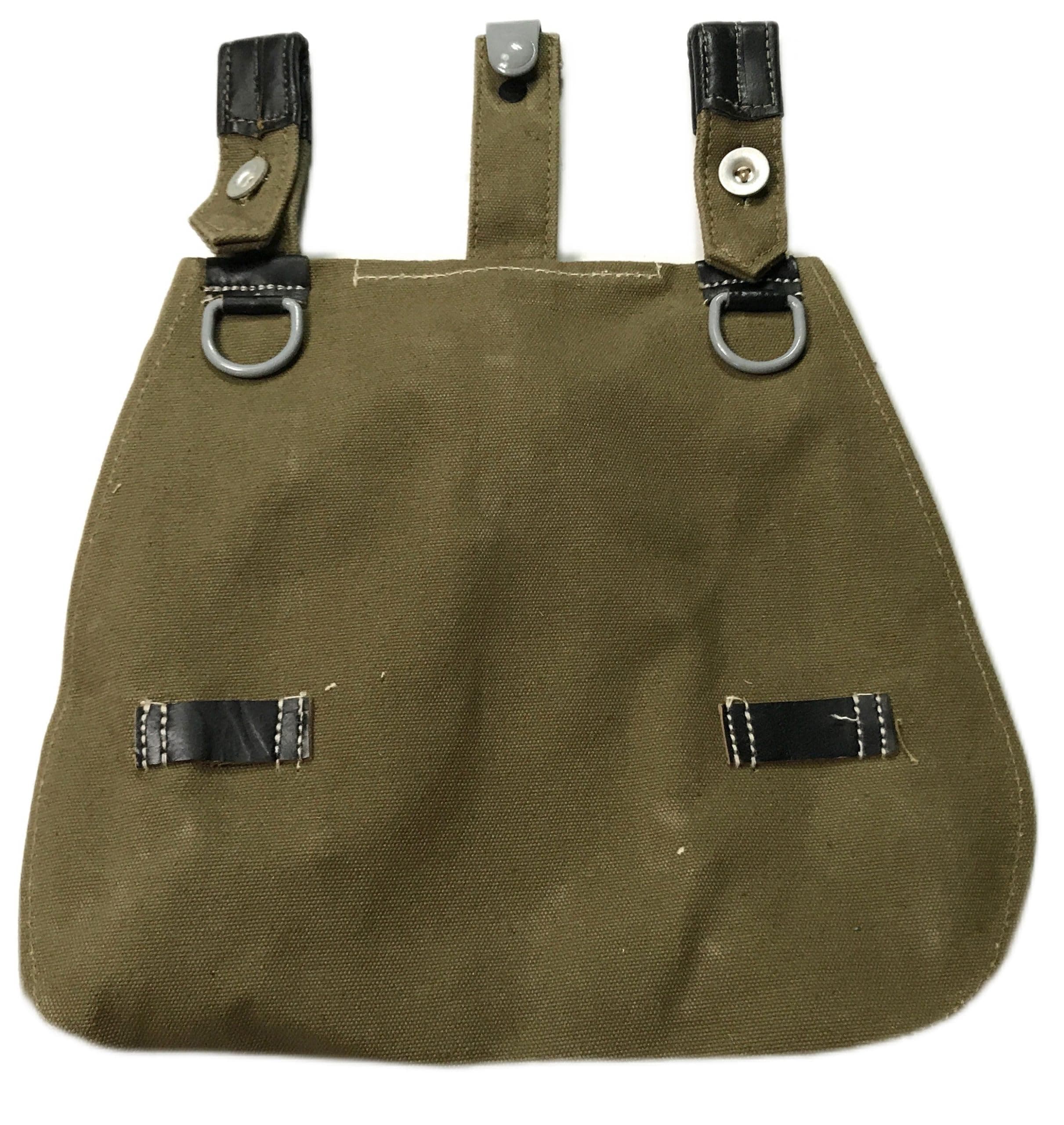 WWII German M31 Military Army Canvas Bread Bag W Shoulder Strap