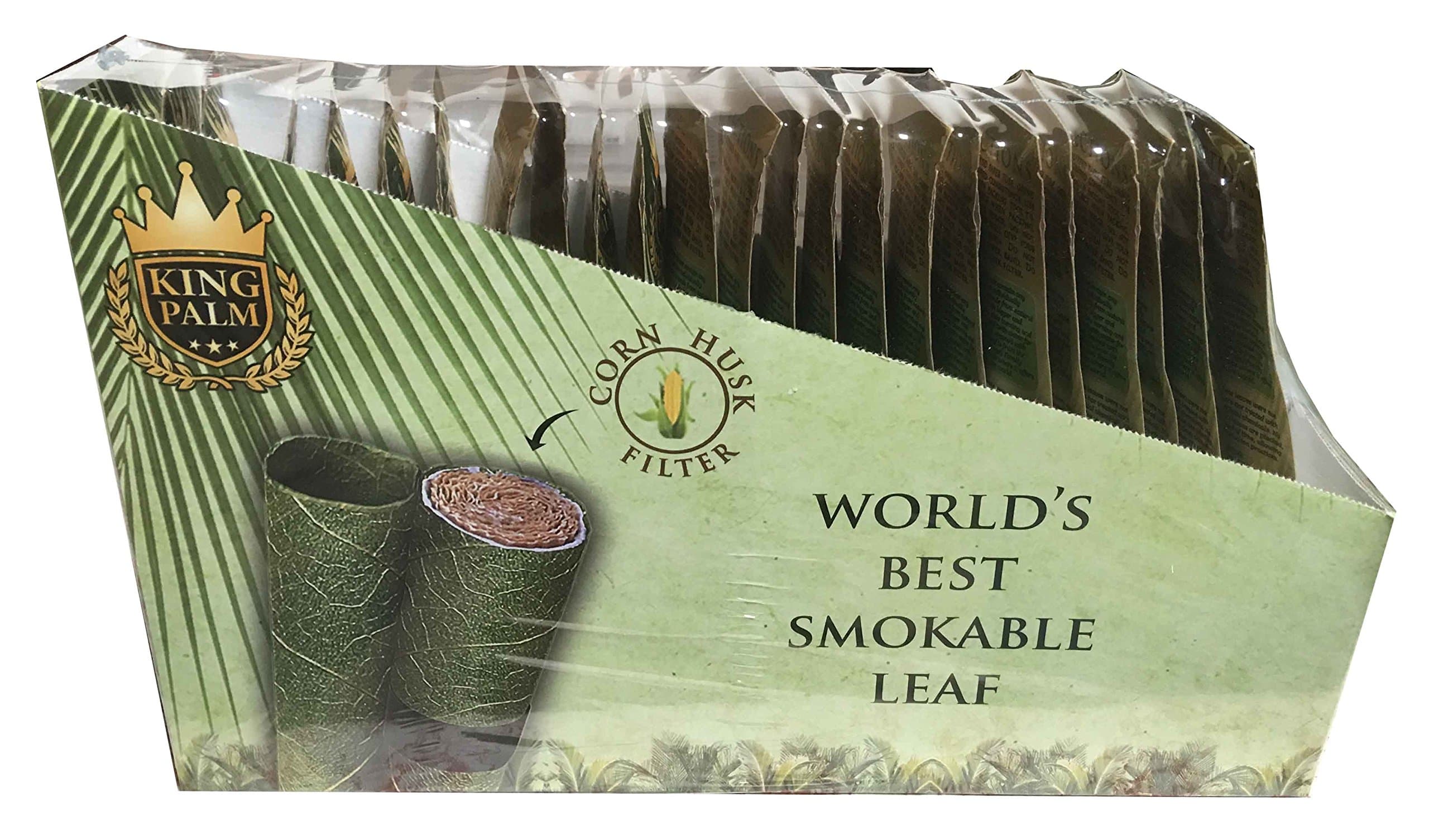 King Palm Box of 24 2 Packs (48 Hand Rolled Leaves w Packing Stick)