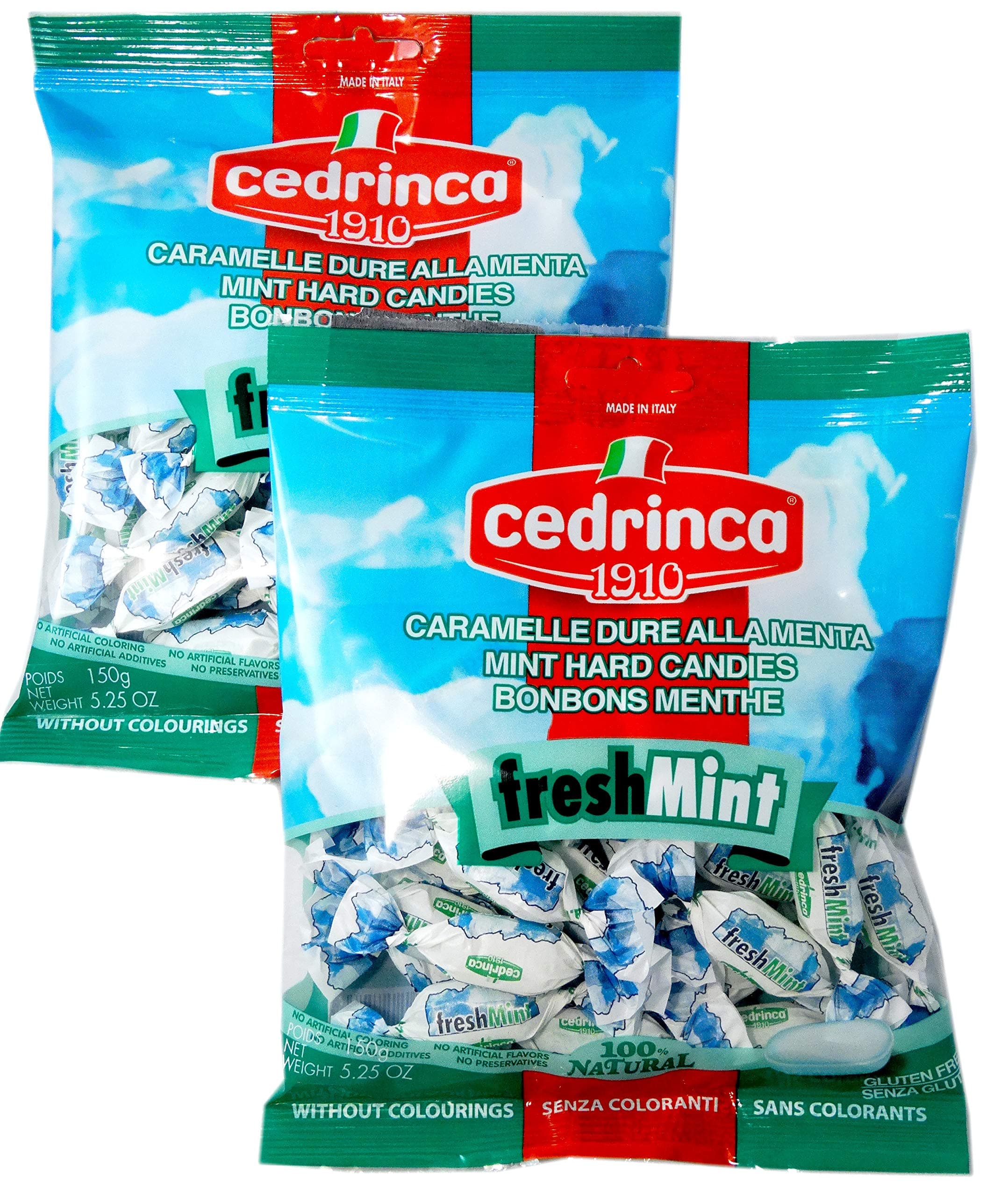 Fresh Mint Hard Candies, (2)- 5.25 oz. bags