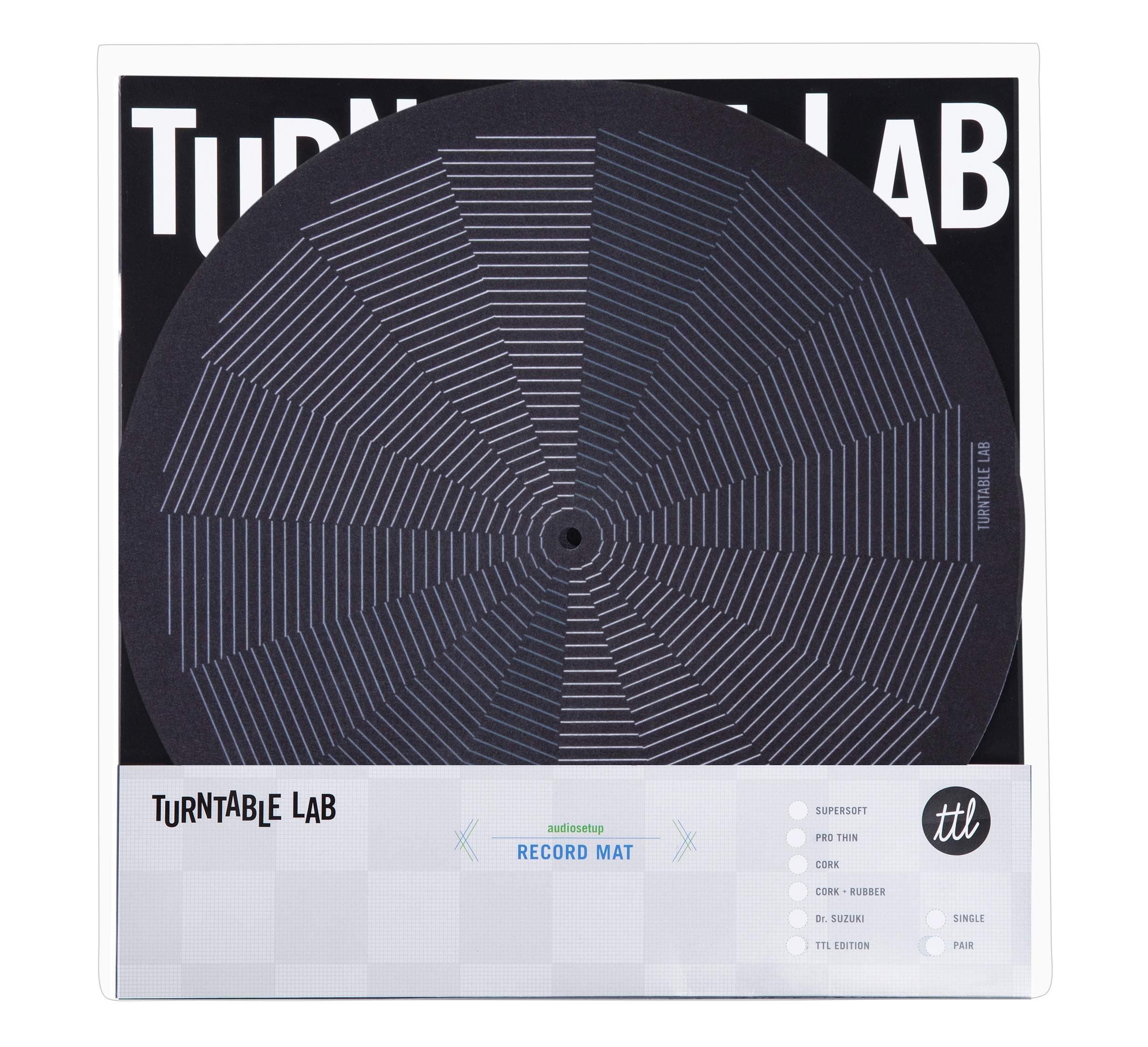LeWitt Slipmat Record Mat (Pair, Black)