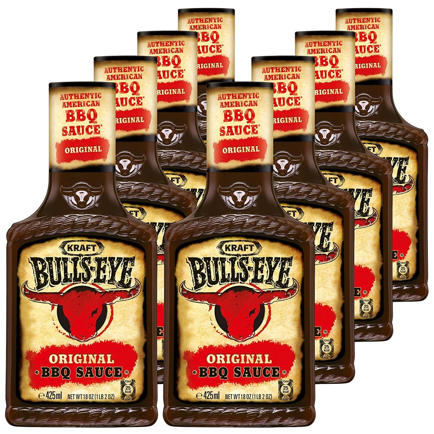 Bull's Eye BBQ Sauce Original, 8X 15 oz)