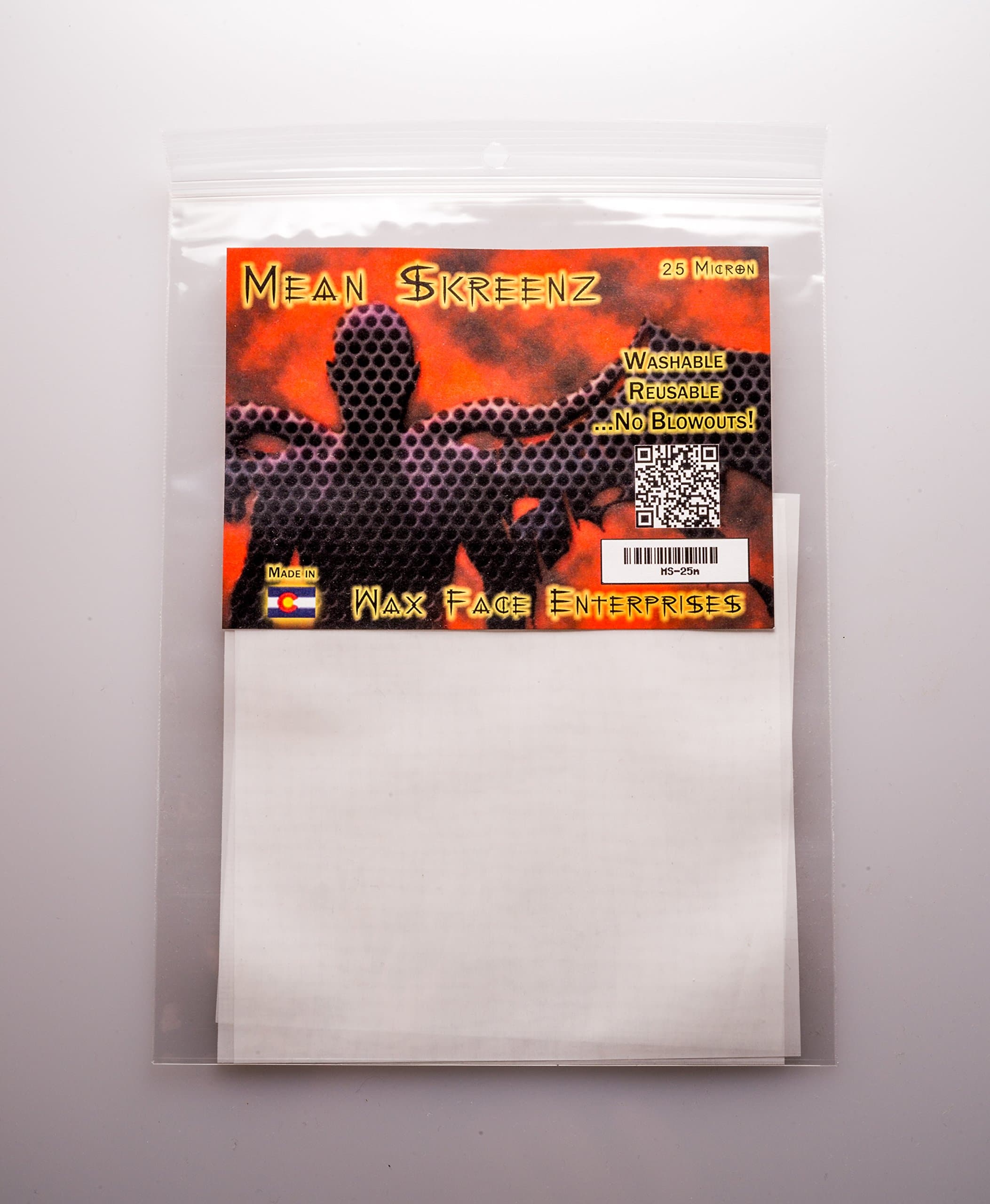 Mean Skreenz, Essential Oil Concentrate Filter: White, 5 In. Silk-screen, 100 Micron