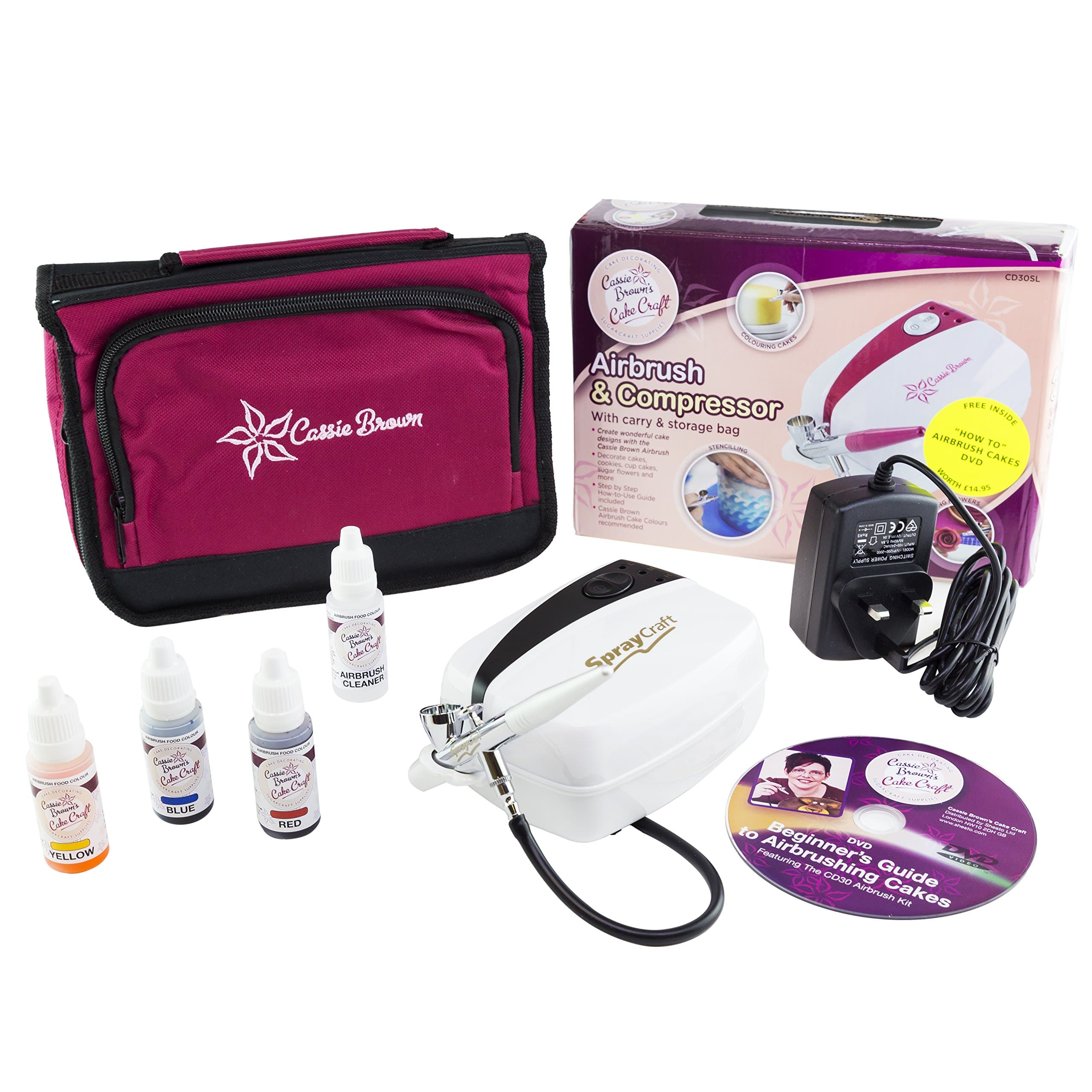 Cassie Brown Cake Craft Airbrush And Compressor Kit