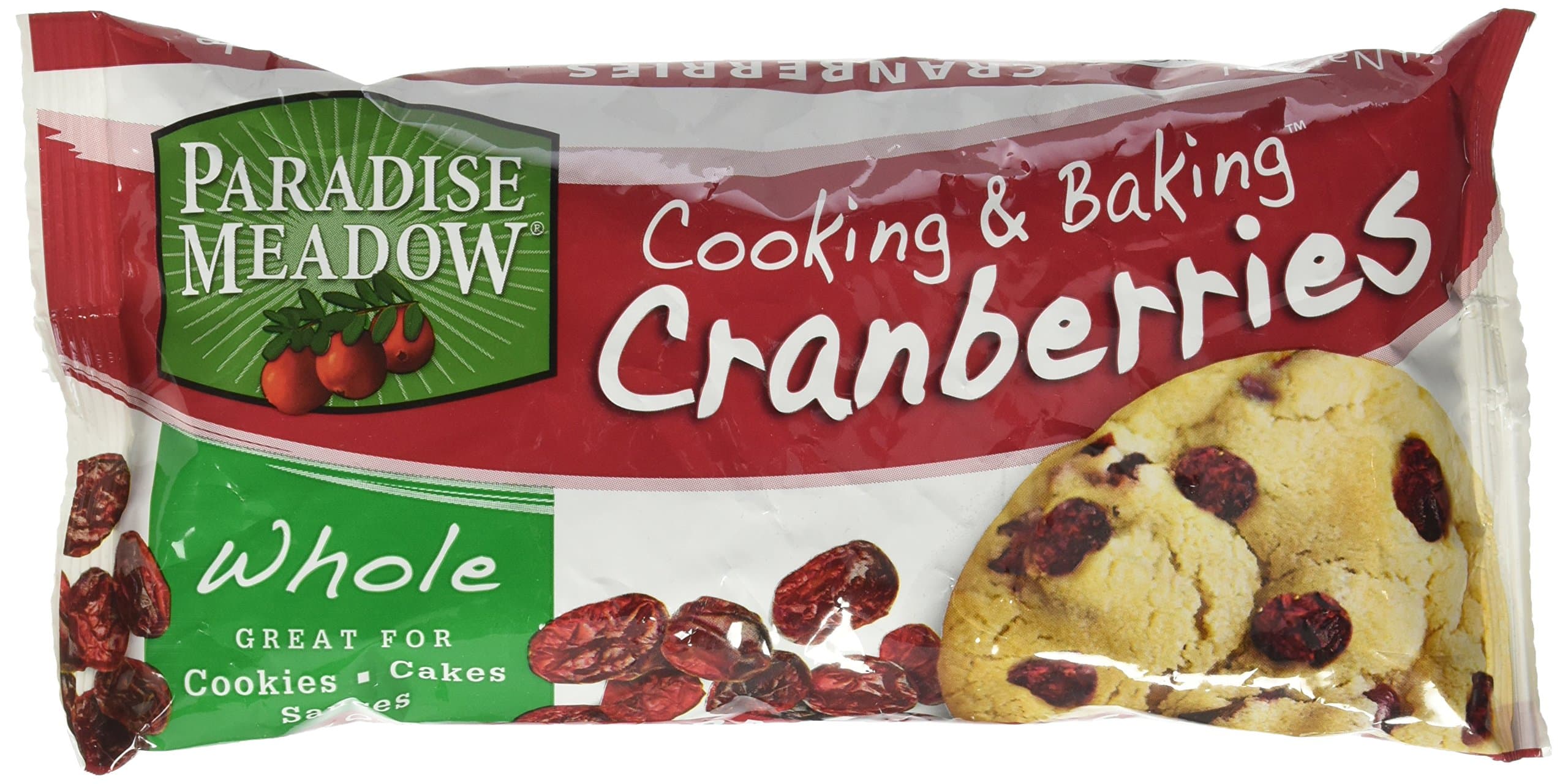 Paradise Meadow Whole Cooking & Baking Dried Cranberries, 7 Oz