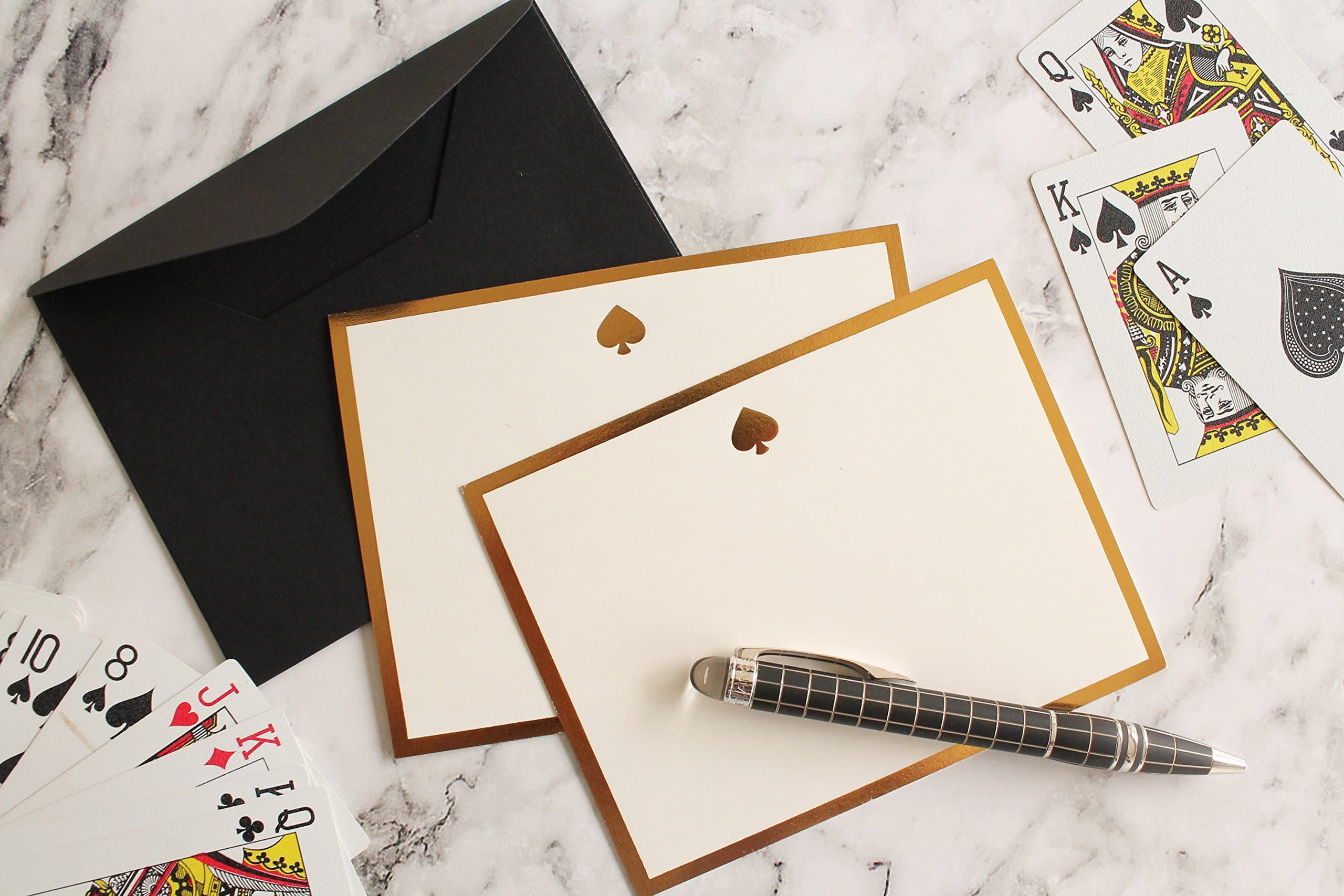 LOOK WHAT HAPPENED - SPADE MONOGRAM FLAT CARD+ENVELOPE-Set of 3