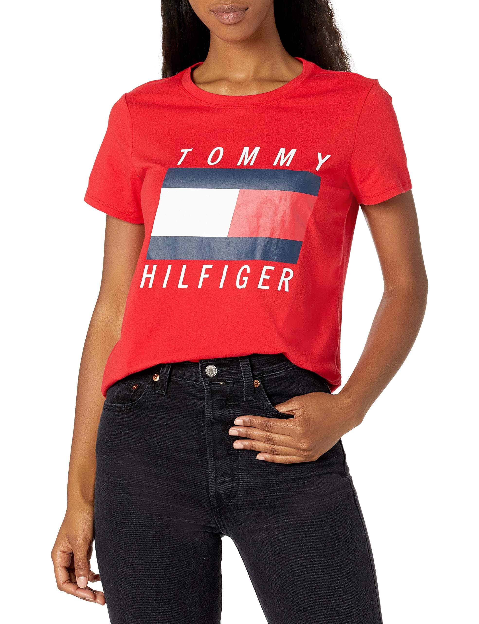 Tommy HilfigerWomen's Performance T-Shirt – Lightweight Cotton Graphic Tees
