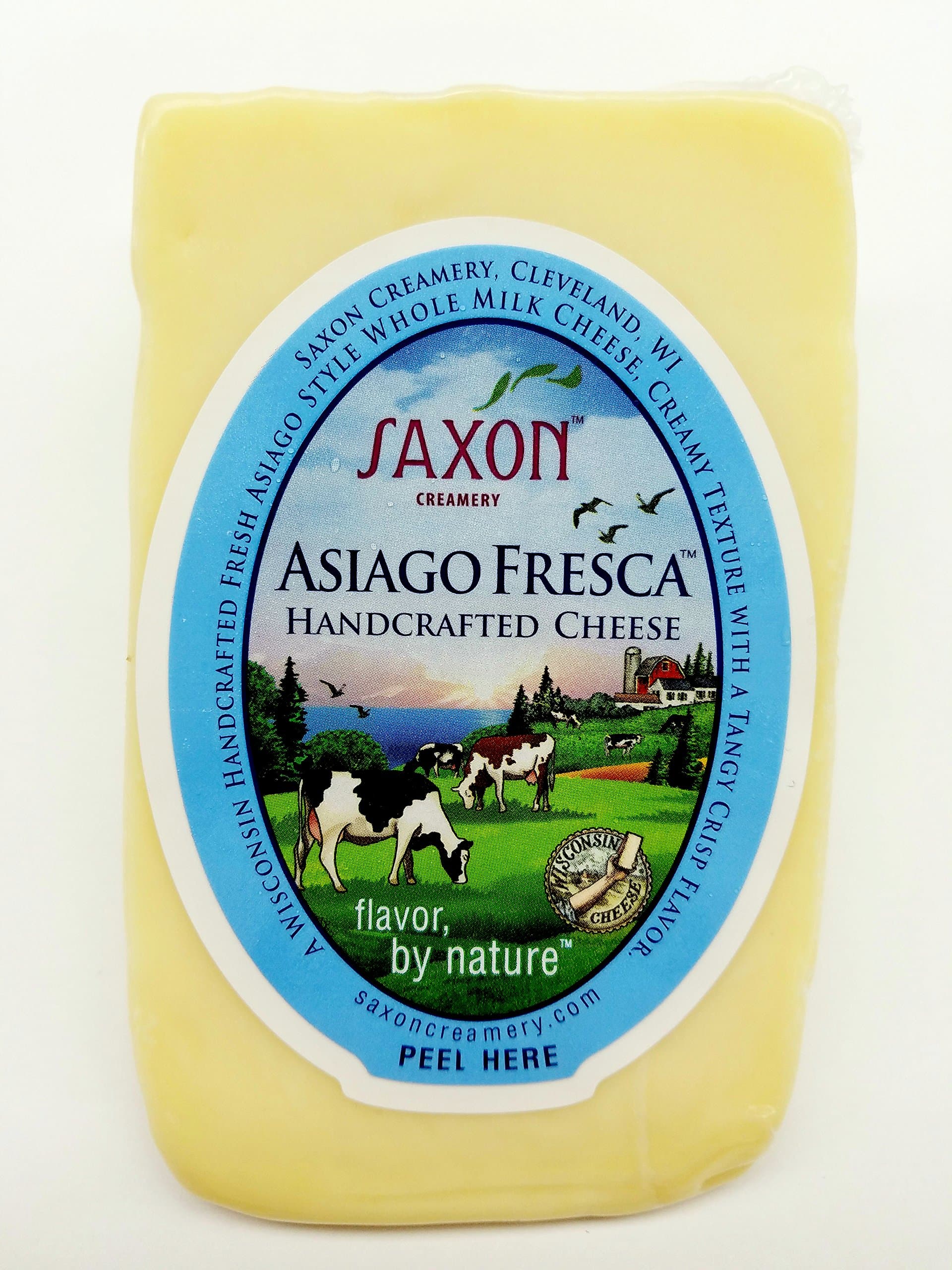 Saxon Creamery Asiago Fresca Cheese 8oz Wedge