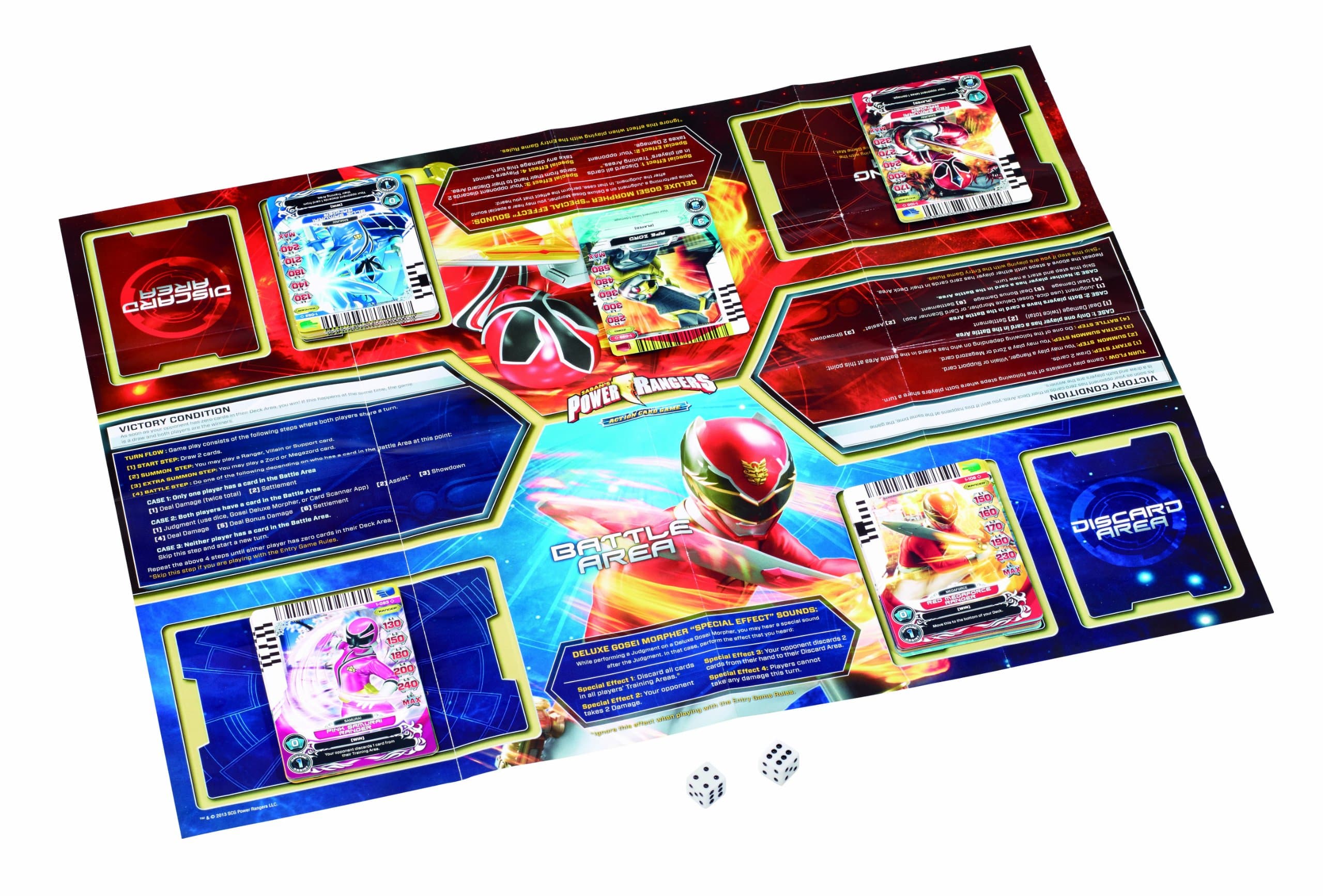 Power Rangers Megaforce Action Card Game 2-Player Starter Deck Rise of Heroes