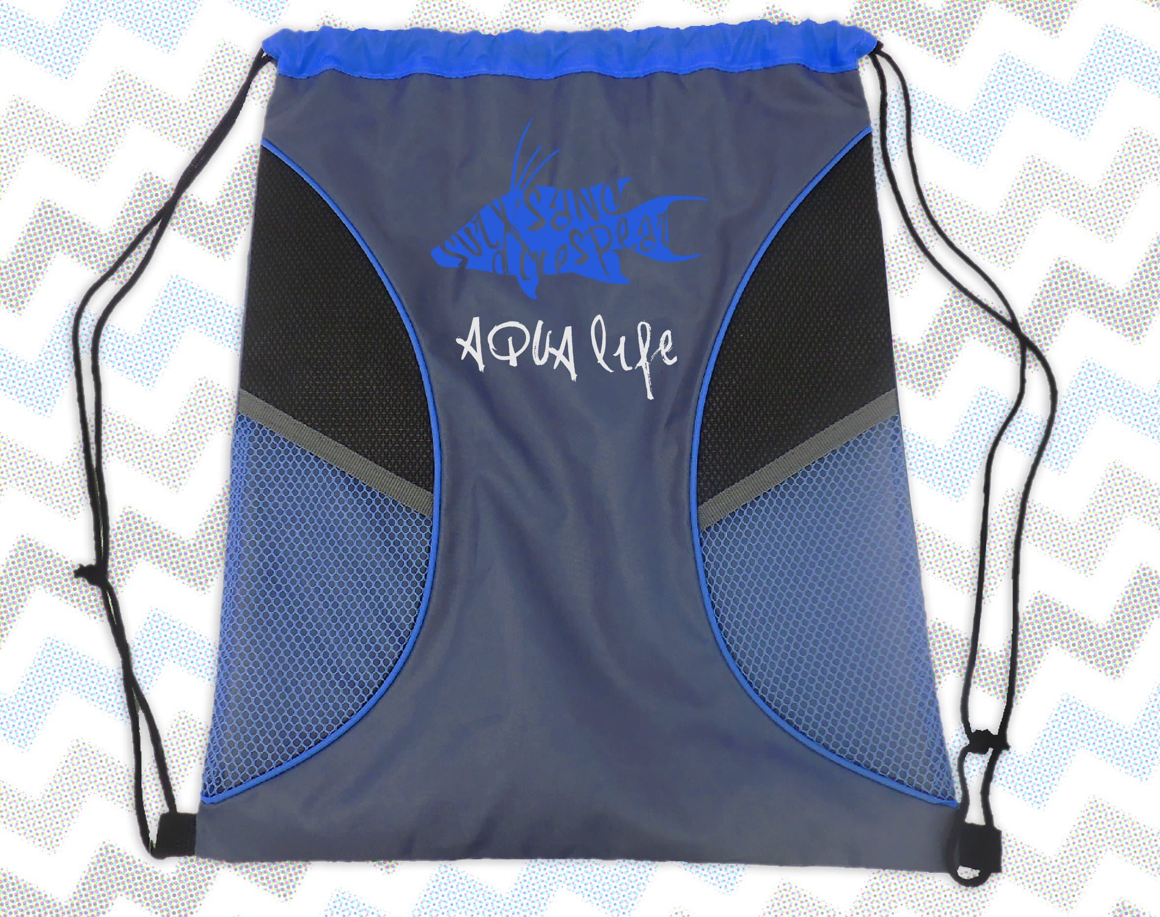 Sieco Design Aqua Life - Fast Drying Drawstring Sports Yoga Backpack Sackpack Gymbag