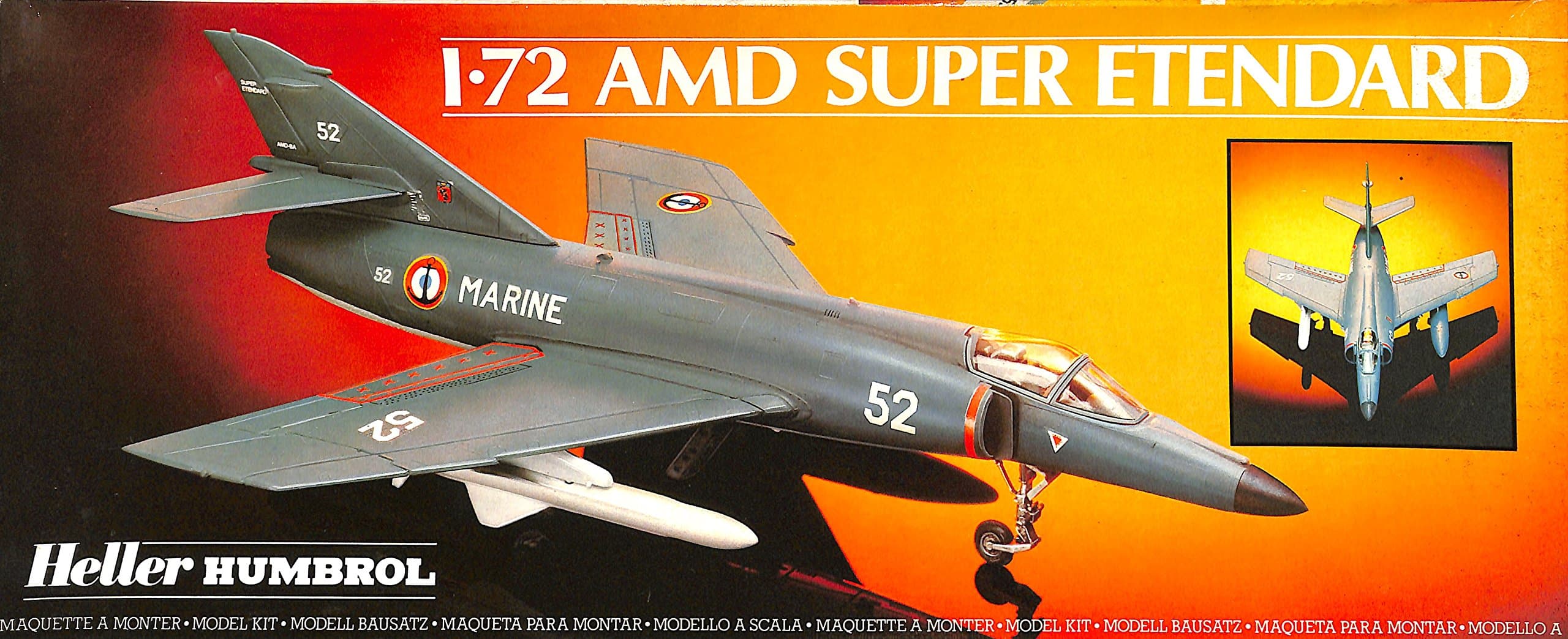 1:72 AMD Super Etendard Plastic Aircraft Model Kit #80360