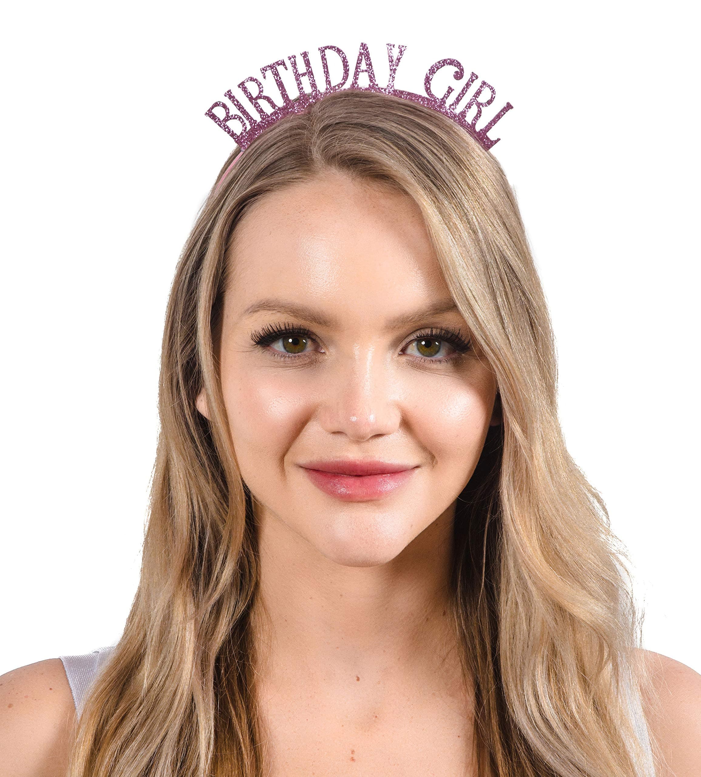 Birthday Girl Rose Glitter Headband