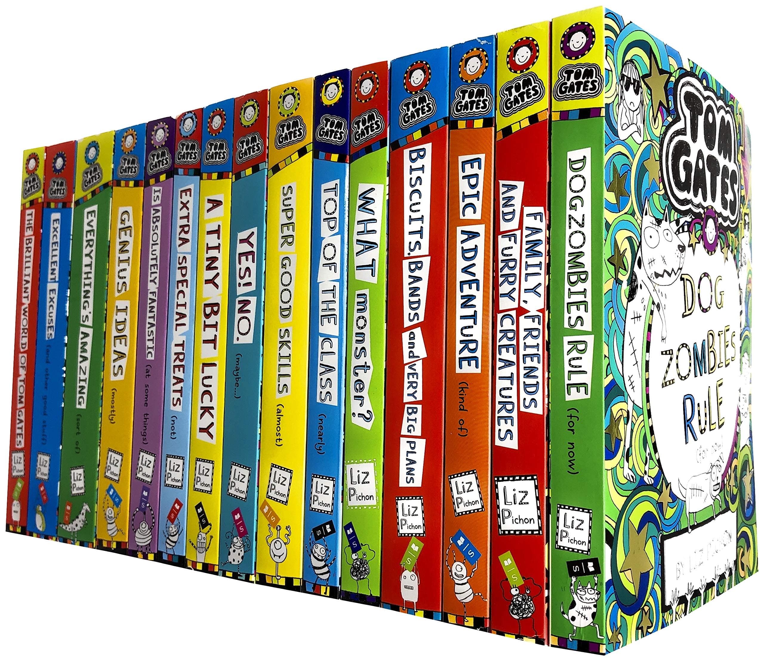 Tom Gates Series 15 Books Collection Set By Liz Pichon ( Books 1-15 ) Paperback – 1 January 2016