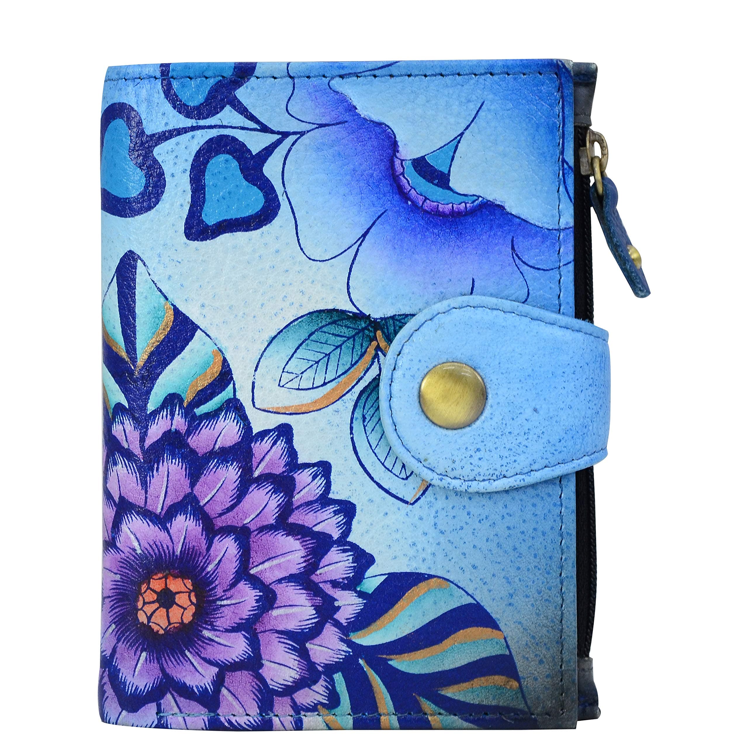 Women's Hand Painted Genuine Leather Ladies Wallet