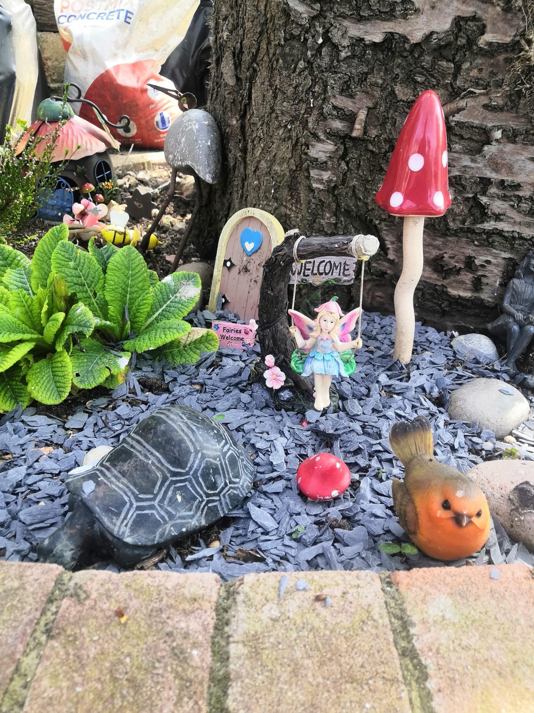 Fennstones small size real natural slate gravel stone rock substrate pieces 500g miniature landscape fairy garden dolls house