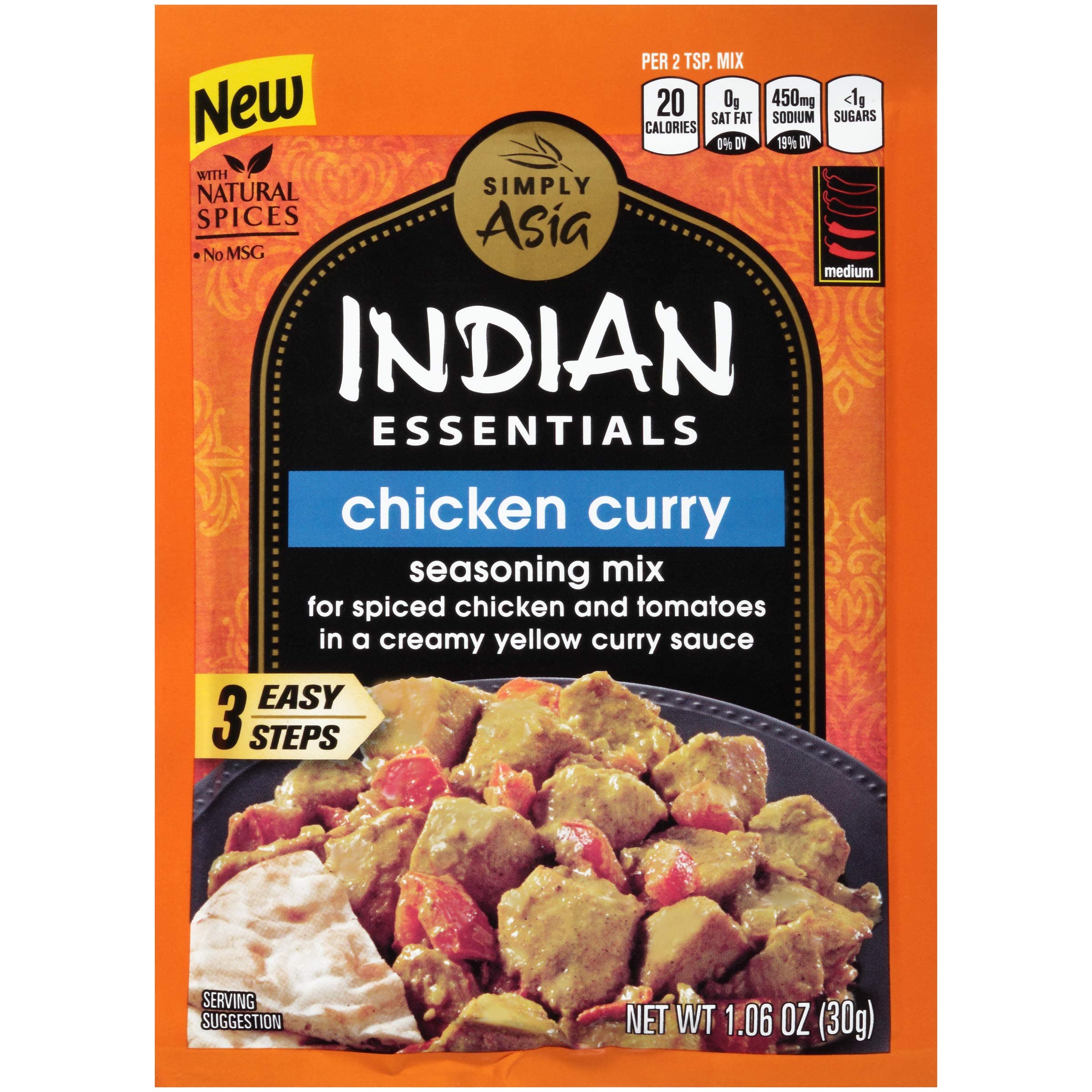 Indian Essentials Chicken Curry Seasoning Mix, 1.06 oz (Pack of 12)