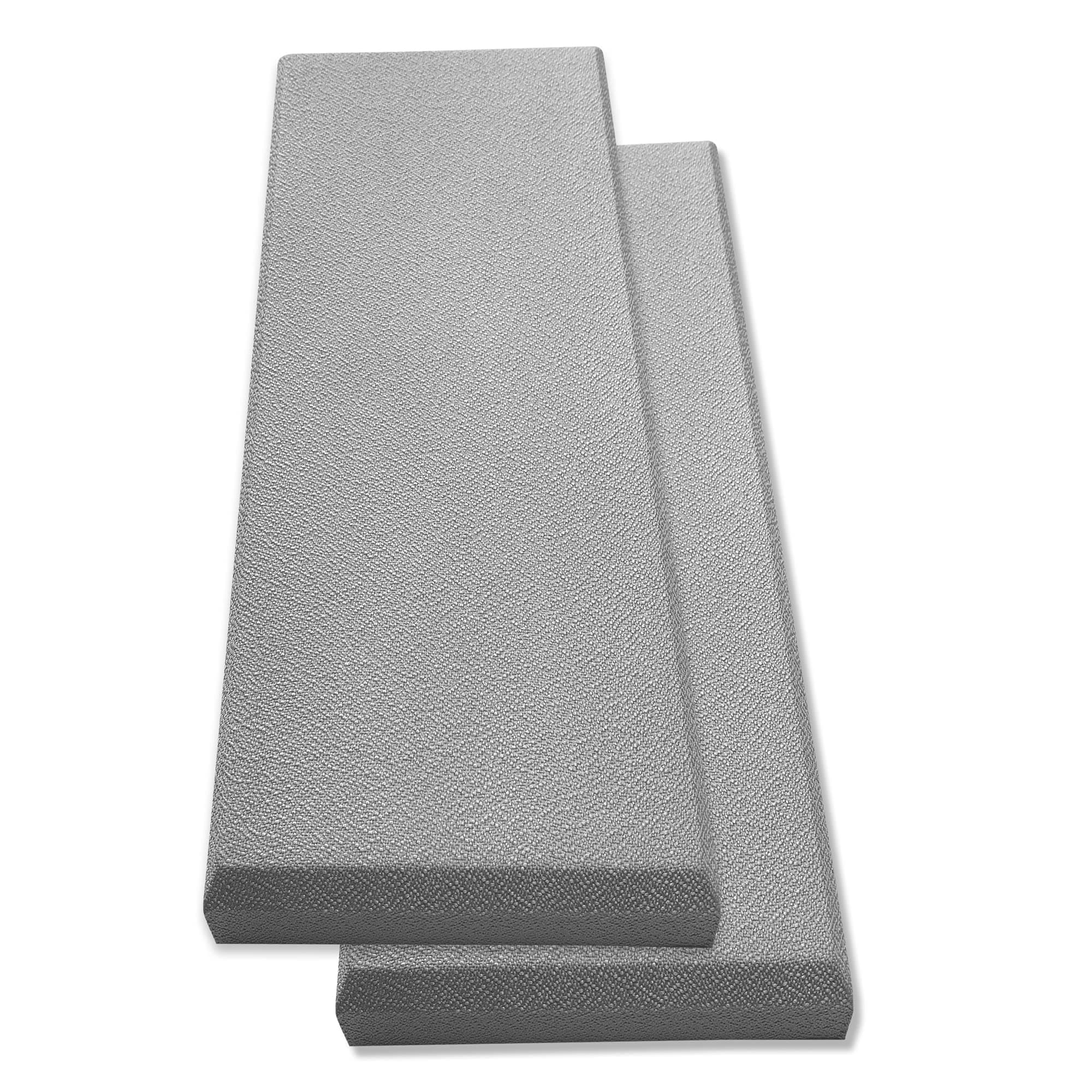 Tönnen Acoustic Panel Gray | Fiberglass 2-pack | Professional sound absorbing Panel | Decorative sound proof panel | acoustic wall panel (36x13x2 in) - Gray