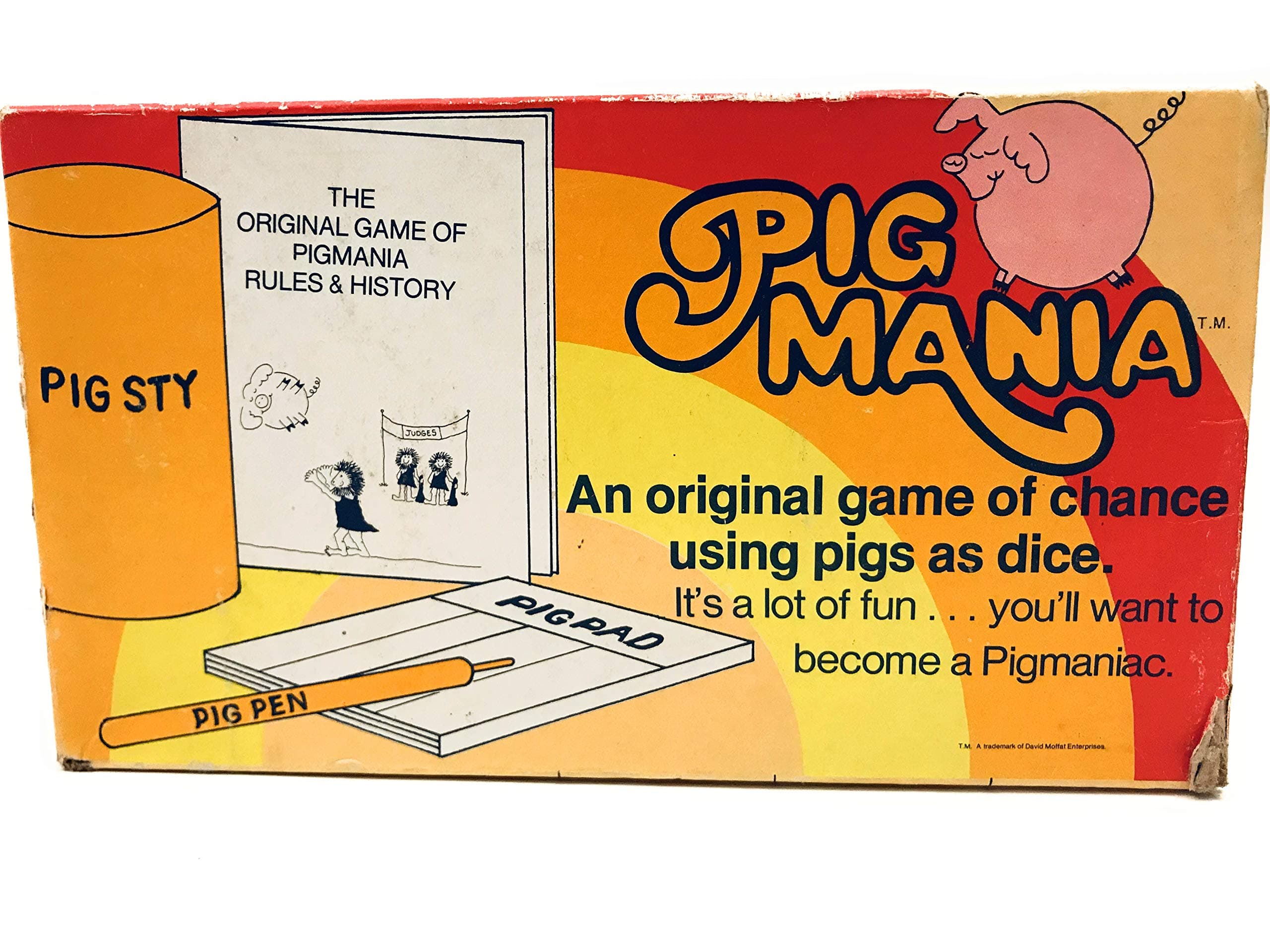 Pig Mania: an Original Game of Chance Using Pigs as dice (1977)