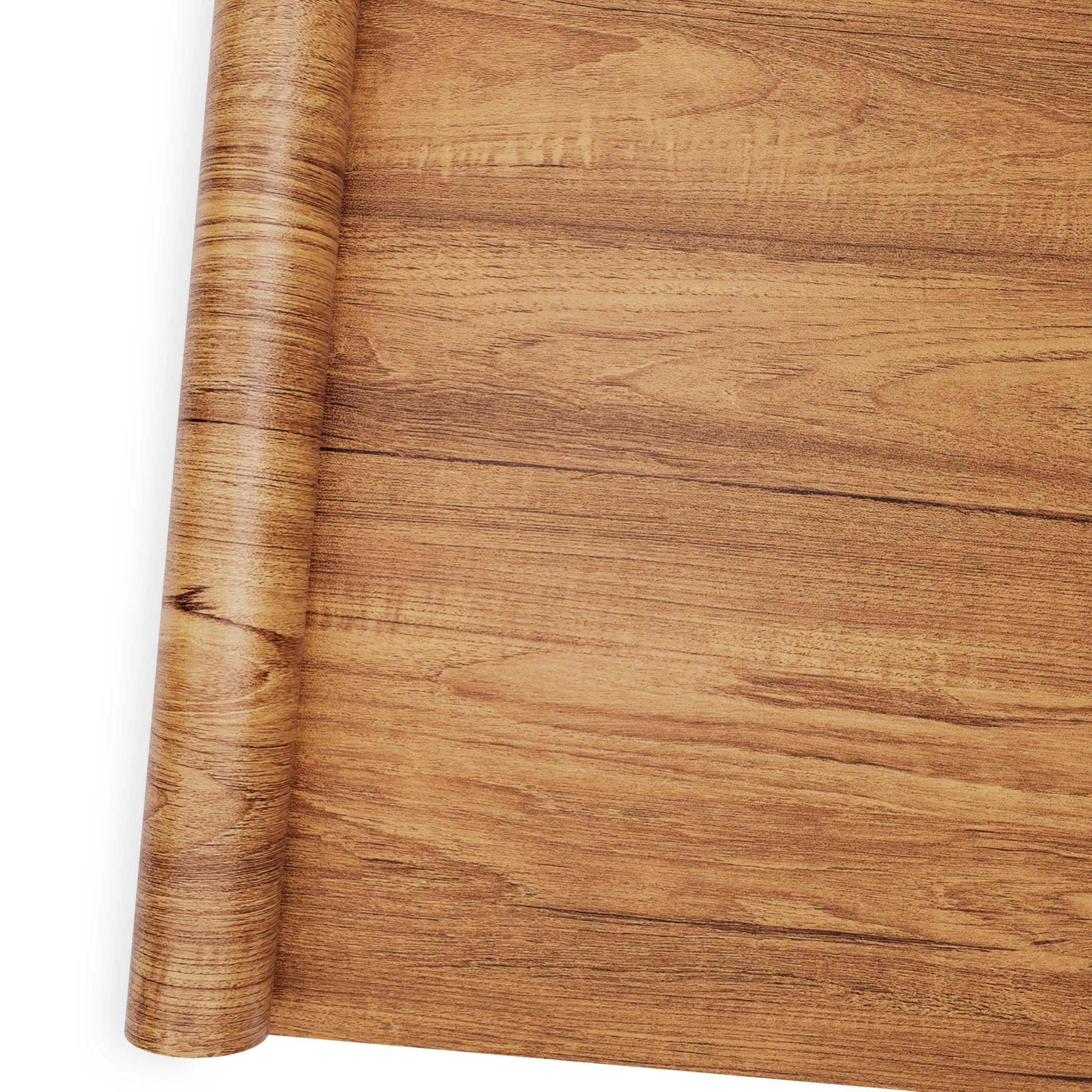 COSNIGHT Wood Grain Contact Paper Peel and Stick Wallpaper Self Adhesive Wall Paper for Countertop Drawer Shelf Liner Cabinet Easy to Clean 15.7In x 118In