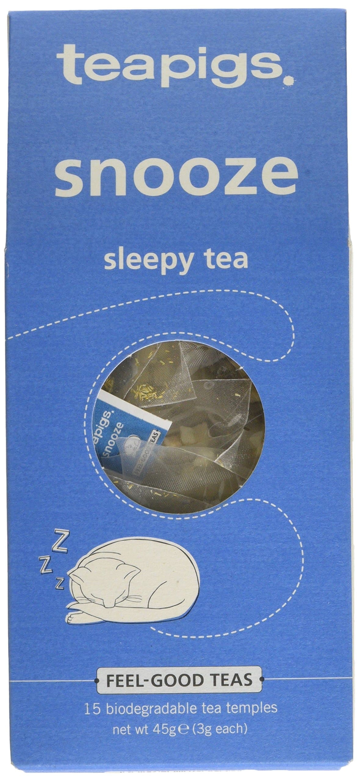 Teapigs Snooze Herbal Tea Made with Whole Herbs and Fruits (1 Pack of 15 Tea Bags)