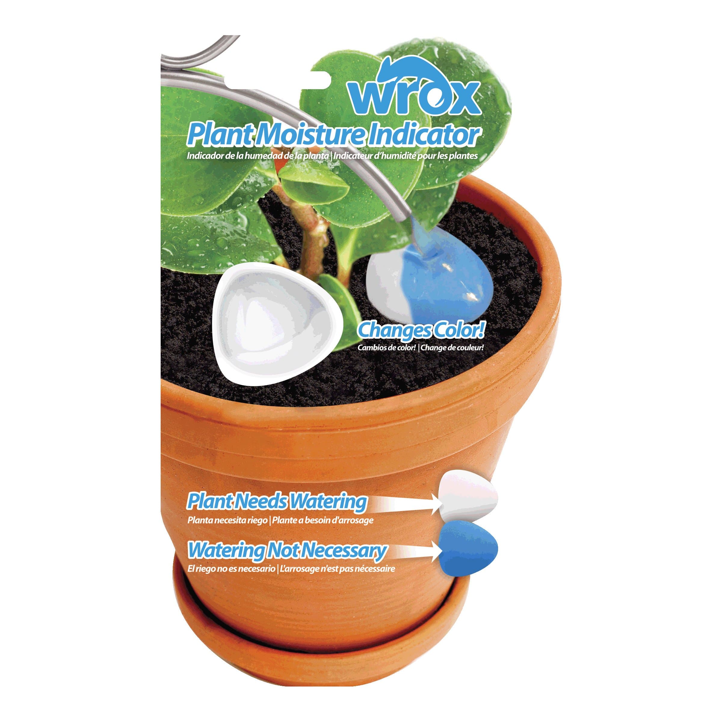 Wrox Plant Moisture Indicator, White/Blue, 1-Pack