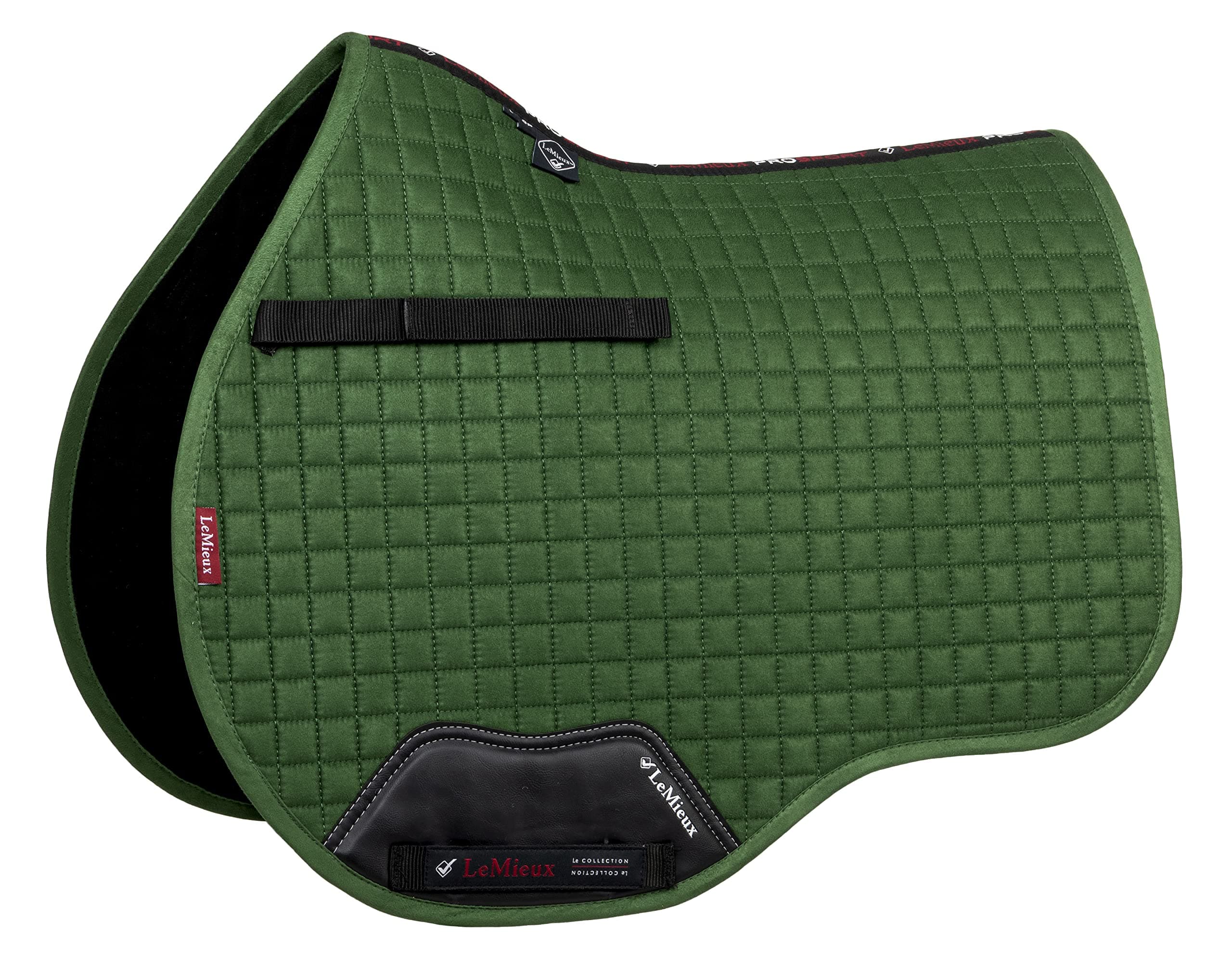 General Purpose Suede Square Saddle Pad - English Saddle Pads for Horses - Equestrian Riding Equipment and Accessories (Hunter Green)
